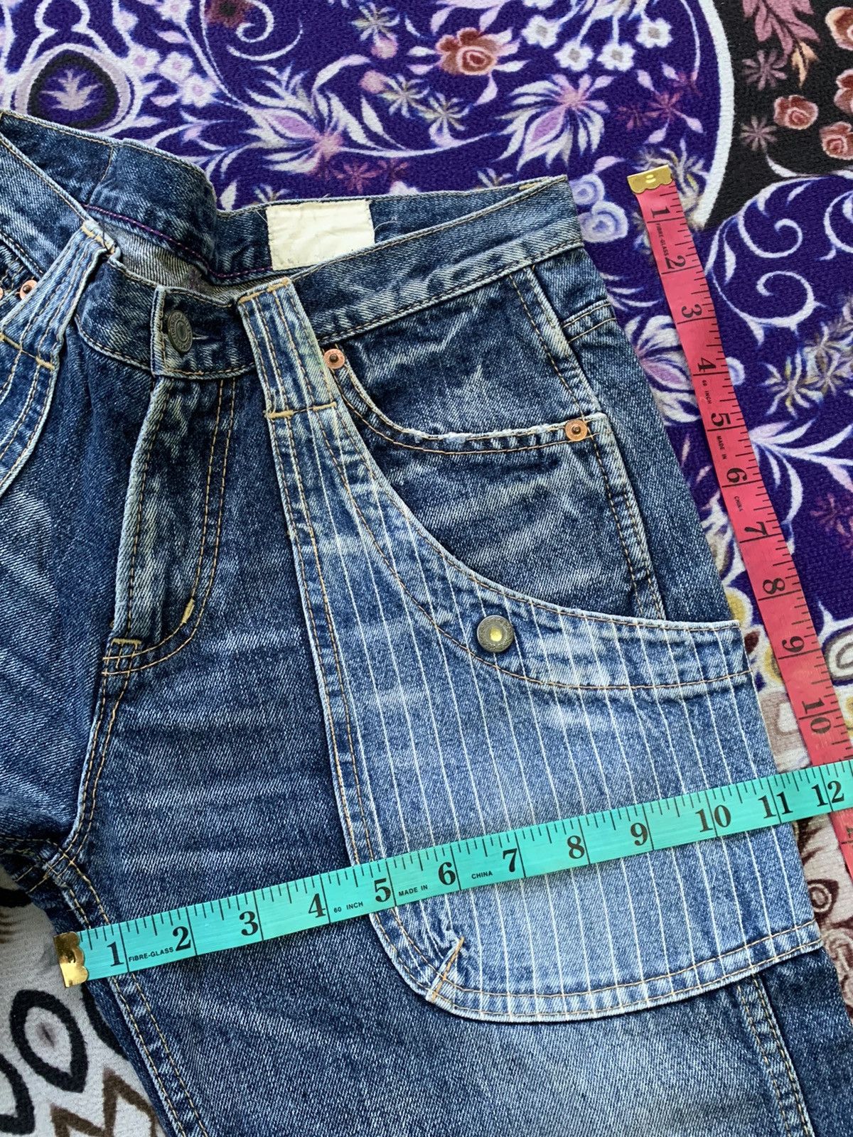 Japanese Brand × Le Grande Bleu (L.G.B.) × Vintage Antgauge Faded Wash Denim Size US 30 / EU 46 - 16 Thumbnail