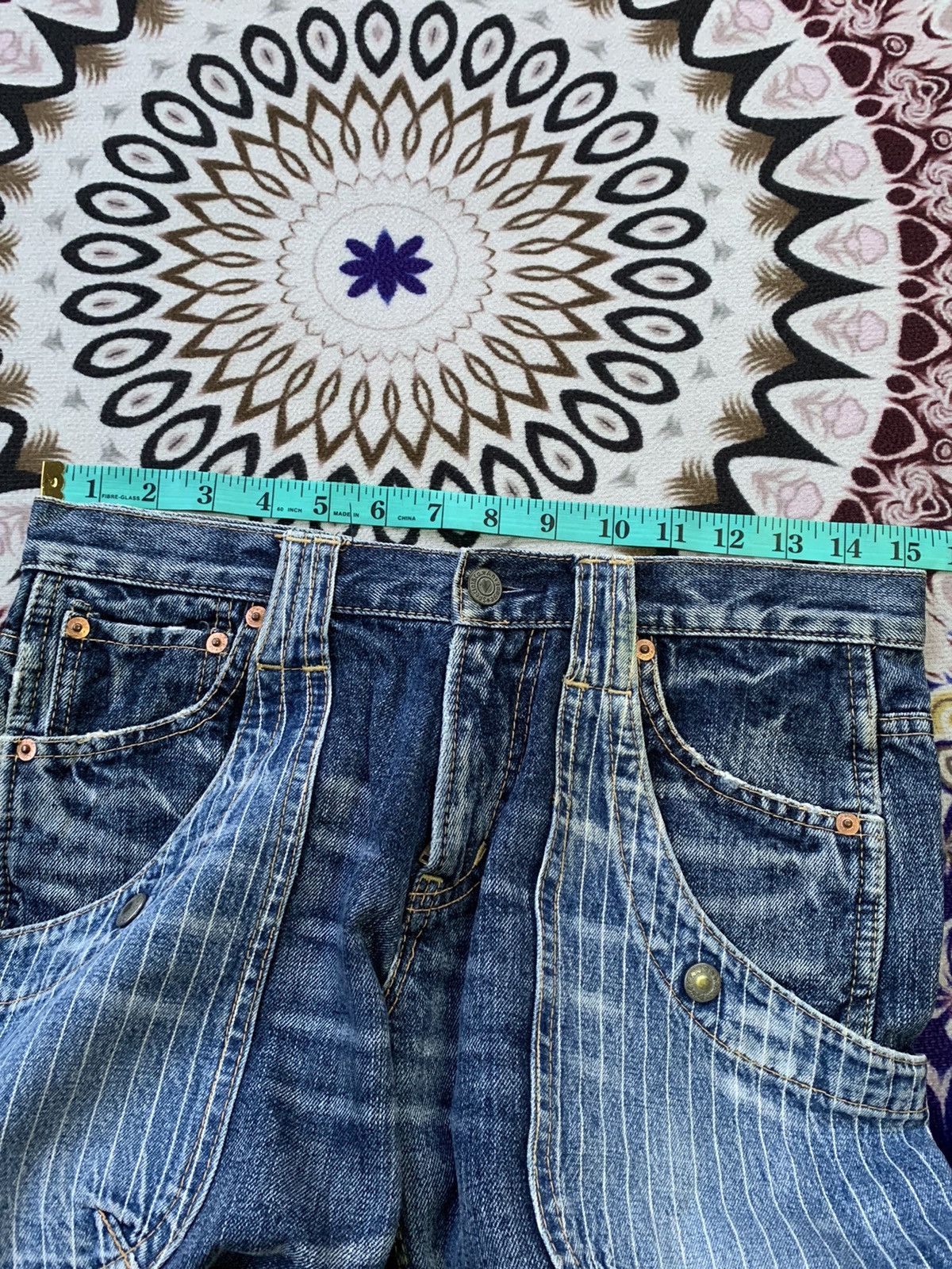 Japanese Brand × Le Grande Bleu (L.G.B.) × Vintage Antgauge Faded Wash Denim Size US 30 / EU 46 - 15 Thumbnail