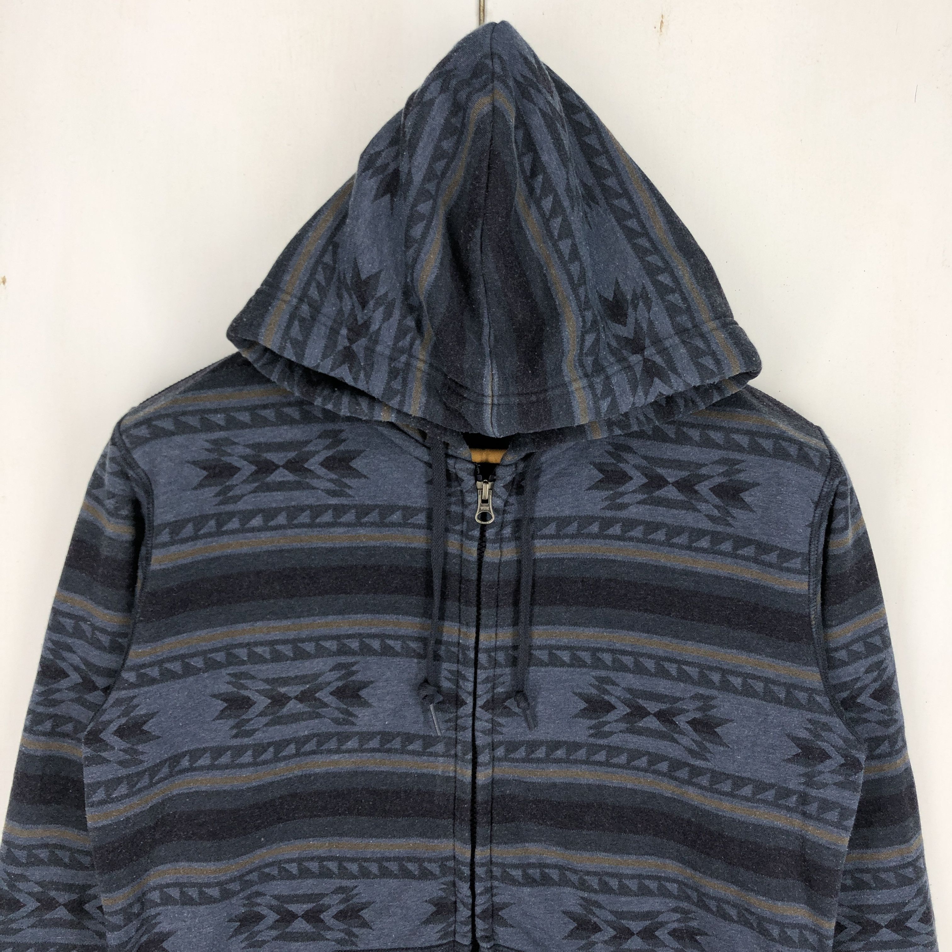 Uniqlo UNIQLO Zipper Hoodie All Over Print #2585-92 Size US S / EU 44-46 / 1 - 2 Thumbnail