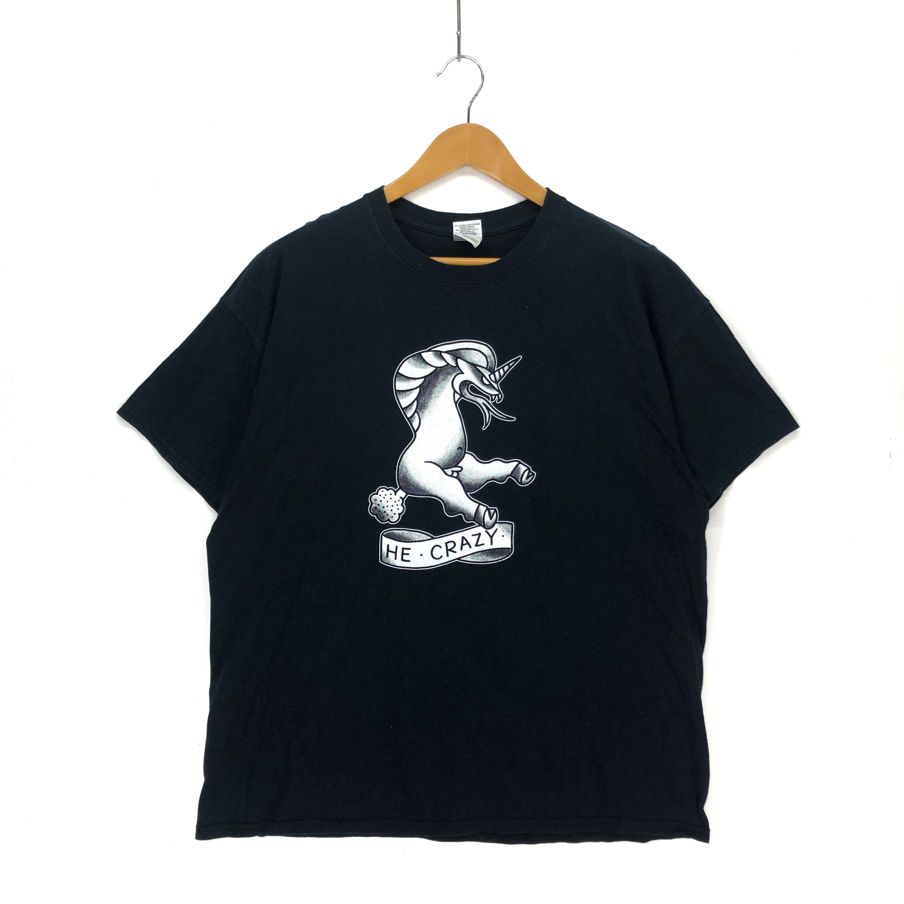 Gildan ELECTRIC BOOGALOO Unicorn Tattoo T Shirt #1226-43 Size US XL / EU 56 / 4 - 1 Thumbnail