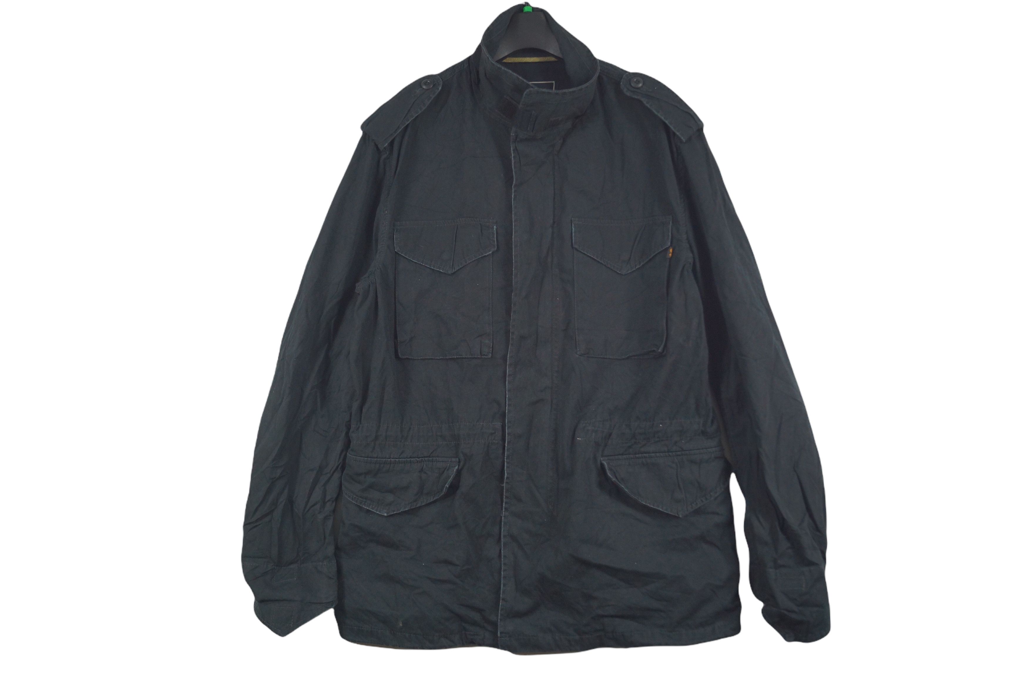 Rare!! Vintage Parkas Alpha Industries Plain Nice Design
