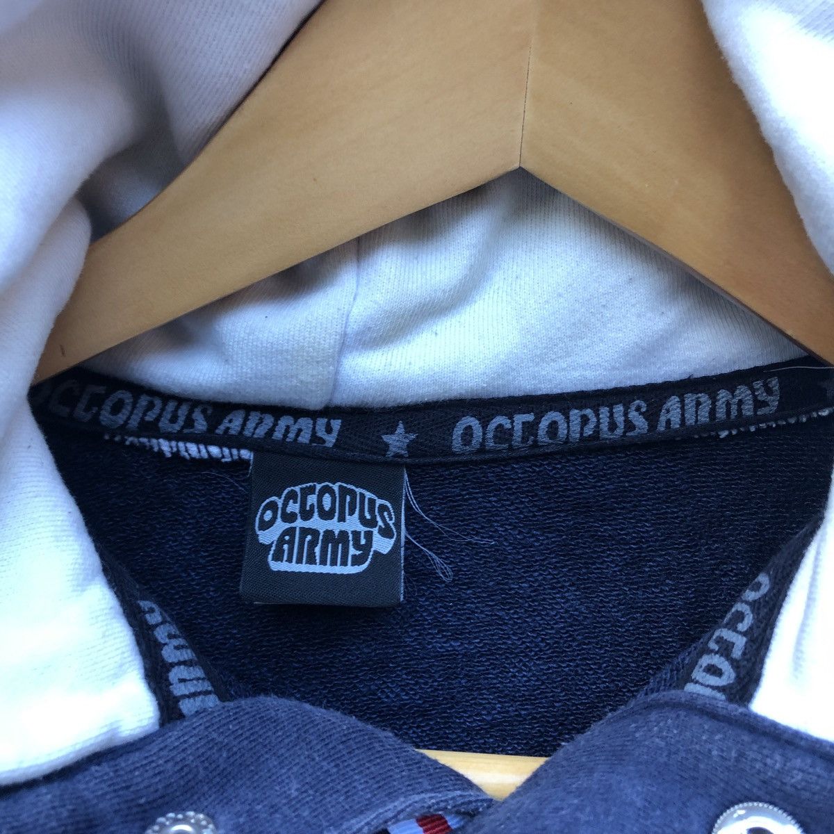 Japanese Brand OCTOPUS ARMY Hoodie Pullover #0499-14 Size US M / EU 48-50 / 2 - 4 Thumbnail