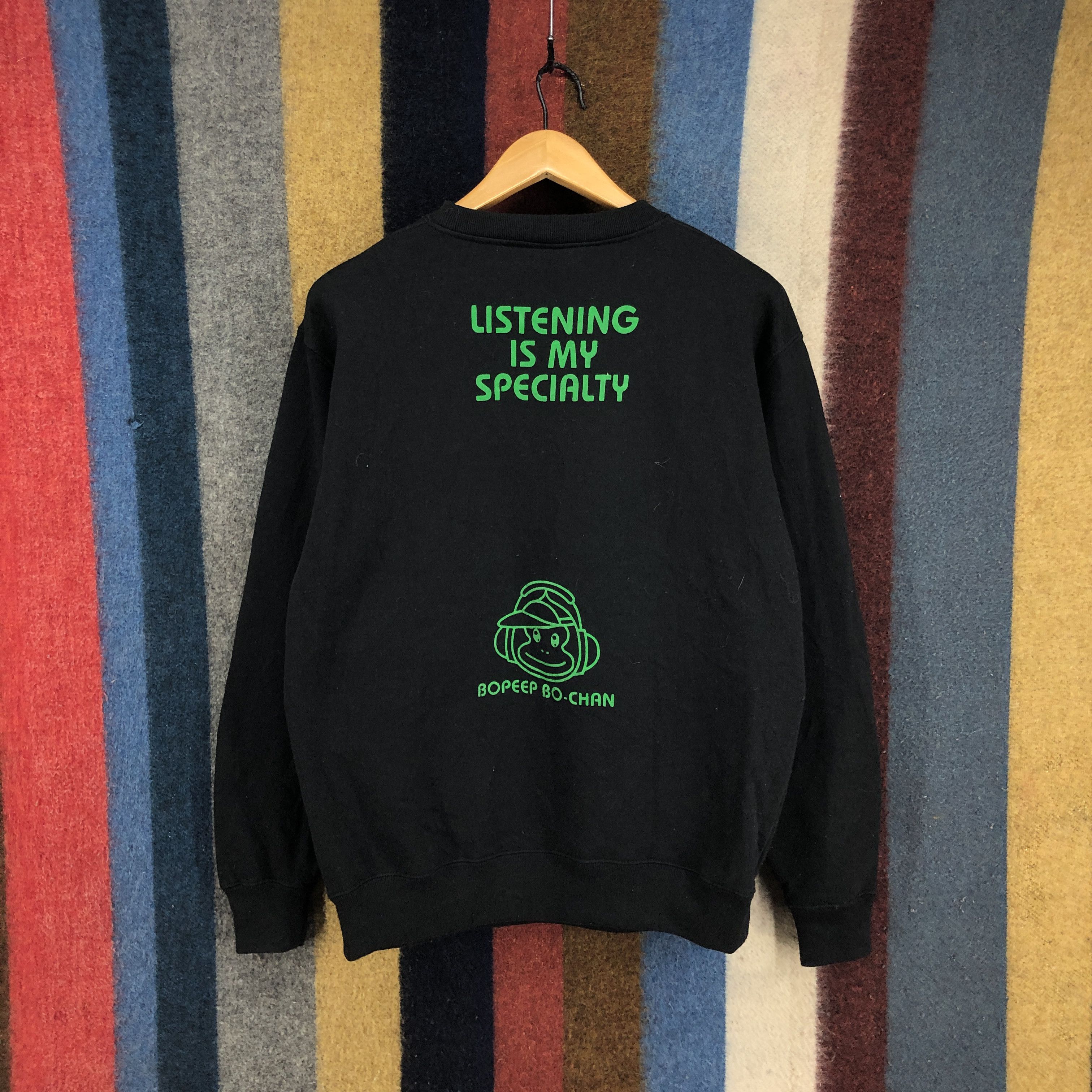 Japanese Brand BOPEEP BO-CHAN Crew Neck Sweatshirt #0548/X Size US M / EU 48-50 / 2 - 7 Thumbnail