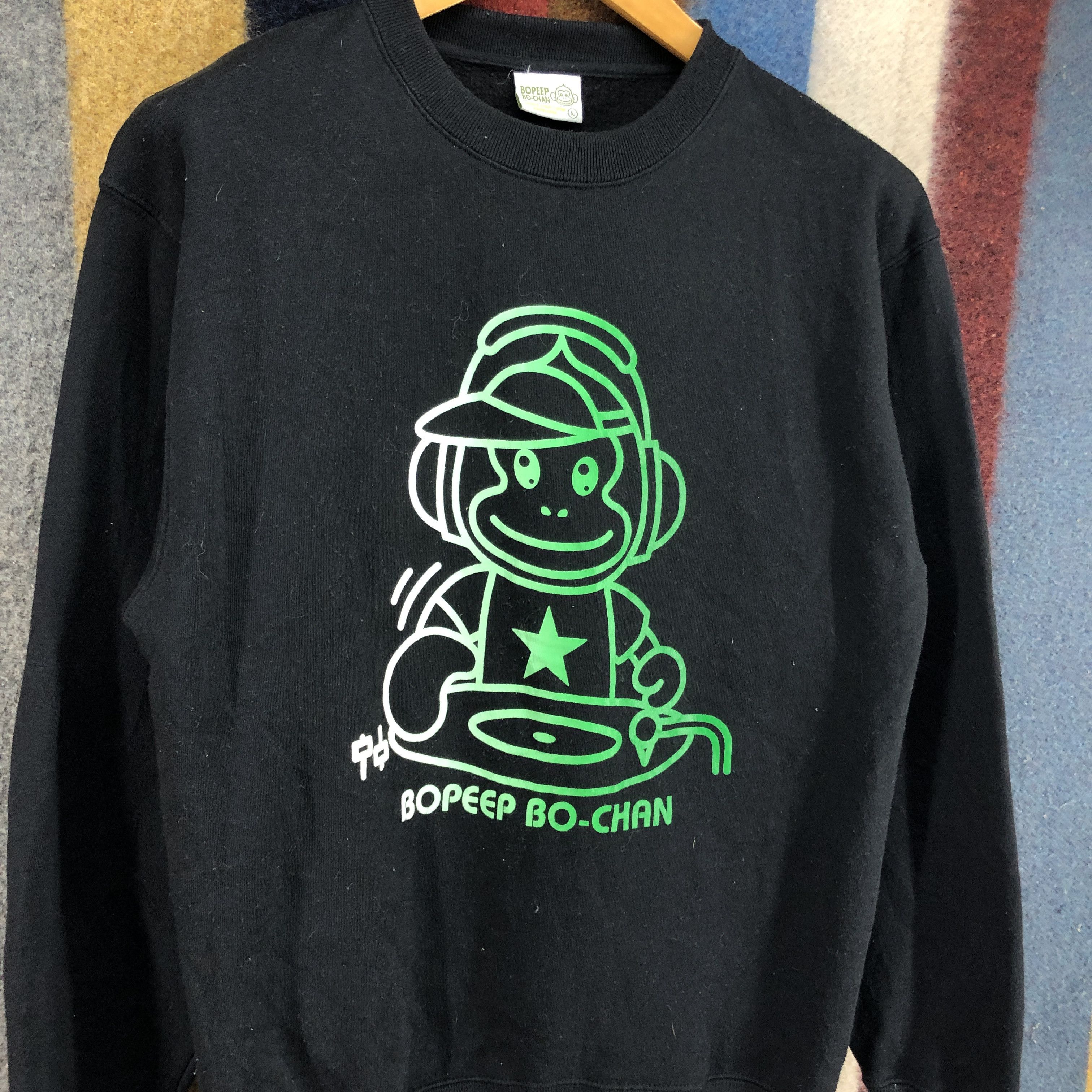 Japanese Brand BOPEEP BO-CHAN Crew Neck Sweatshirt #0548/X Size US M / EU 48-50 / 2 - 2 Thumbnail