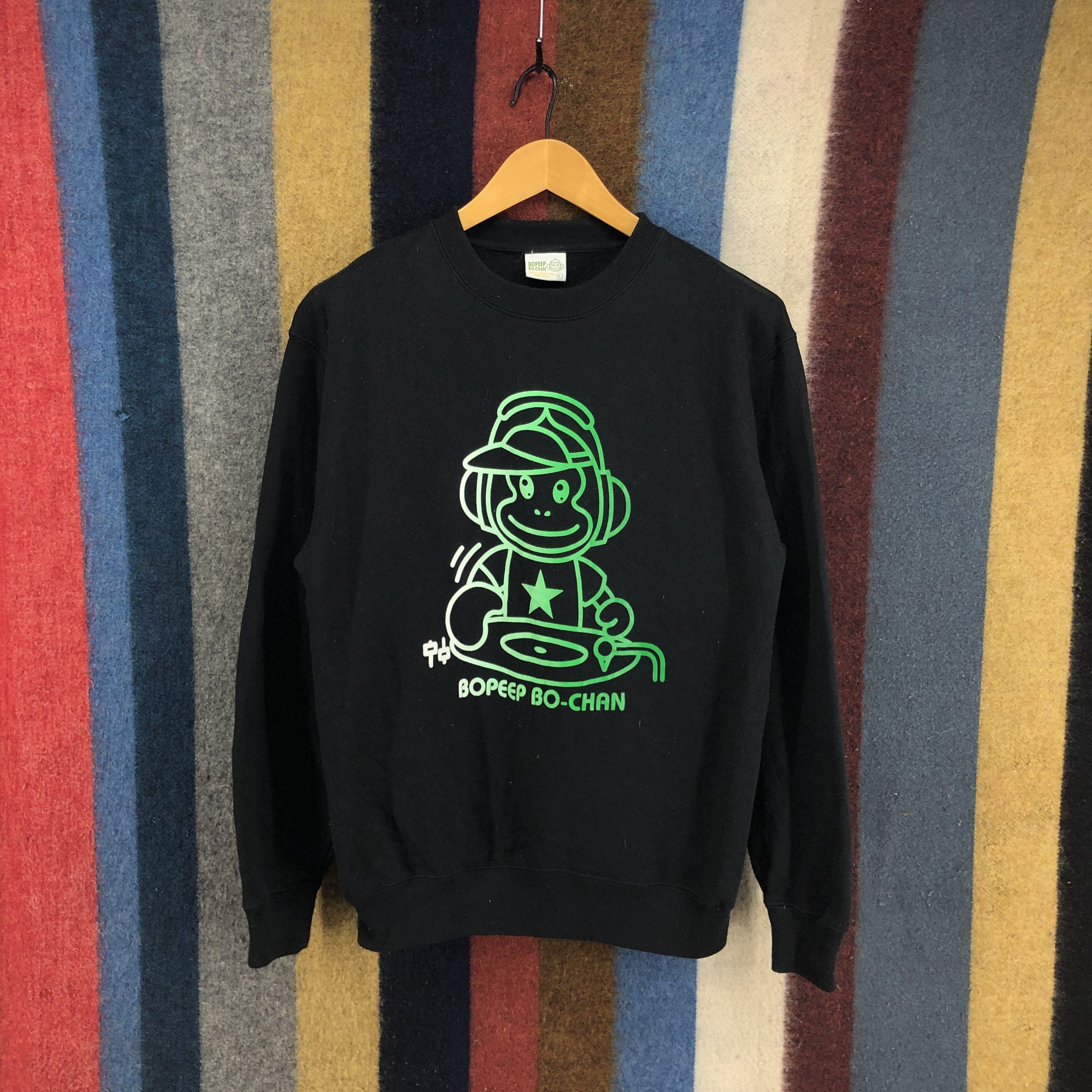 Japanese Brand BOPEEP BO-CHAN Crew Neck Sweatshirt #0548/X Size US M / EU 48-50 / 2 - 1 Thumbnail