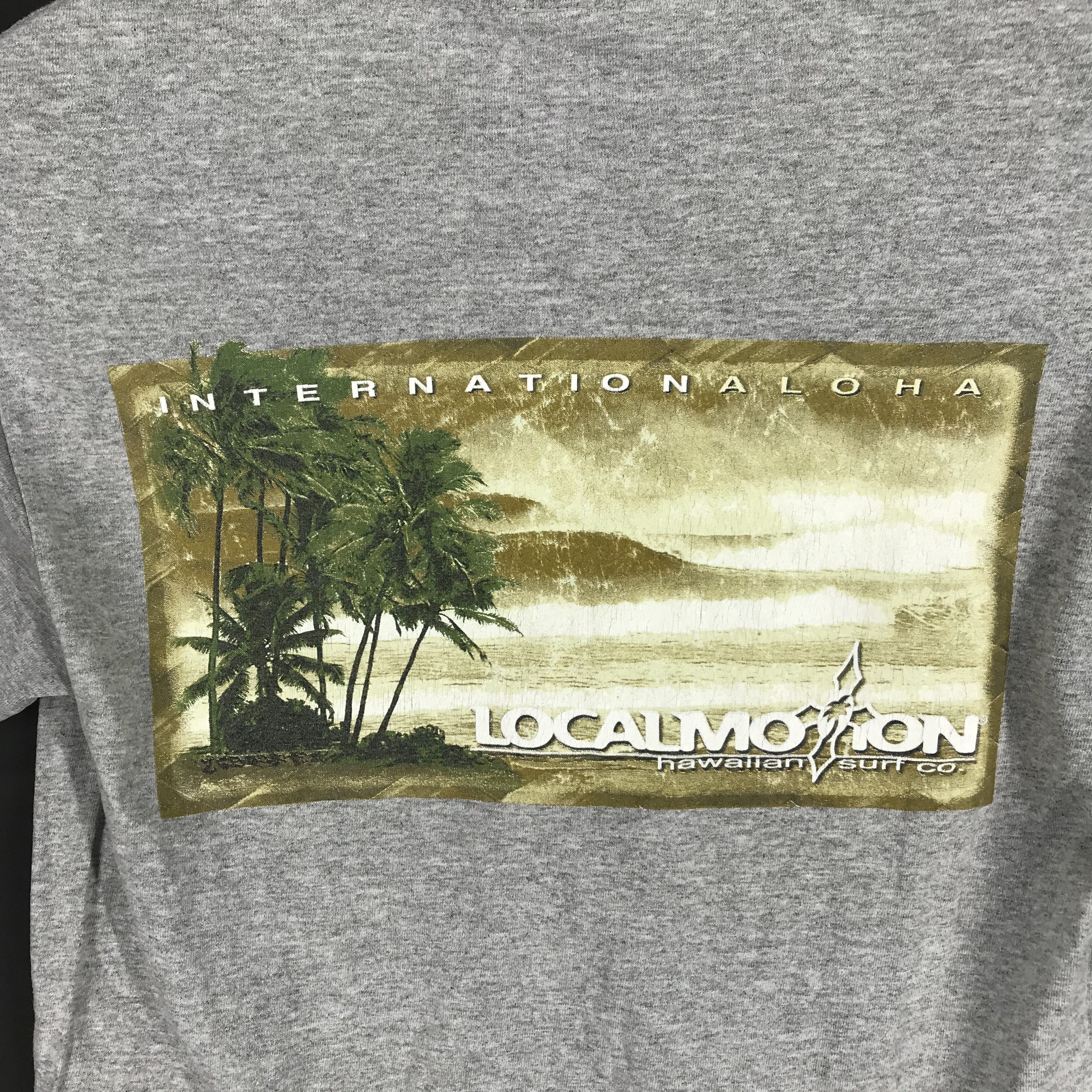 Vintage Y2K Vintage LOCAL MOTION Aloha Crew Neck T Shirt #2375-82 Size US XS / EU 42 / 0 - 2 Thumbnail