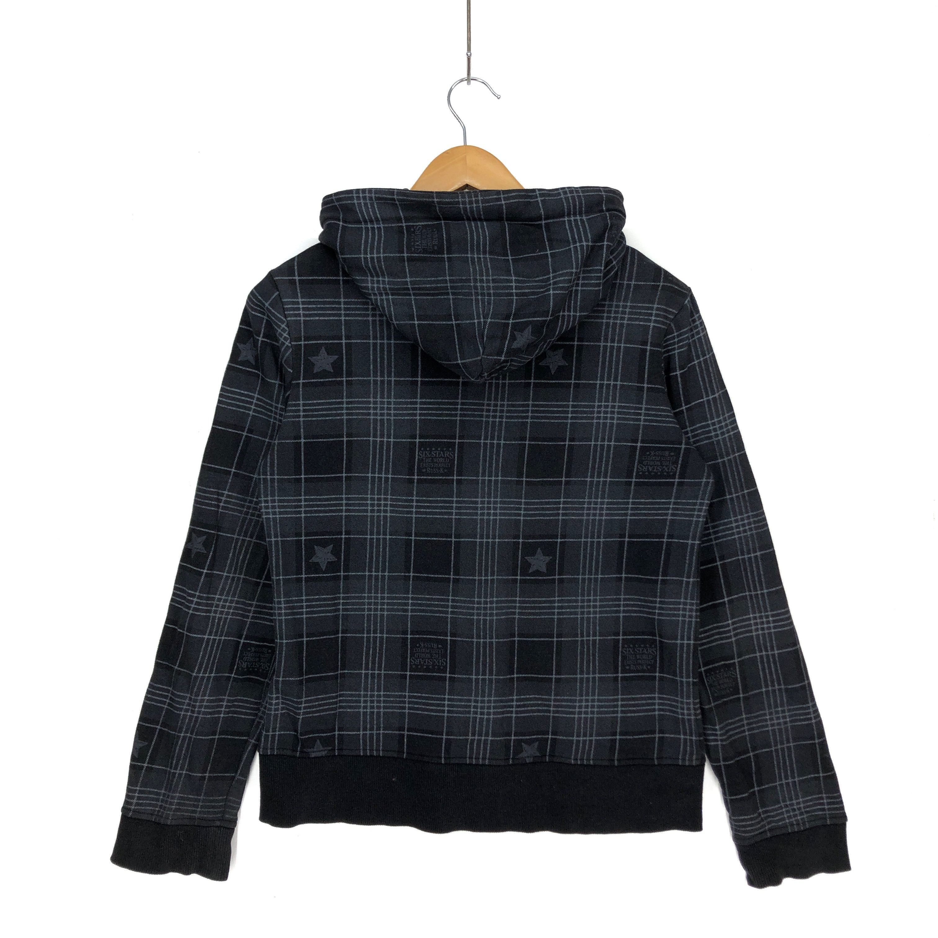 Japanese Brand RUSS K Checked Zipper Hoodie #1174-41 Size US S / EU 44-46 / 1 - 6 Thumbnail