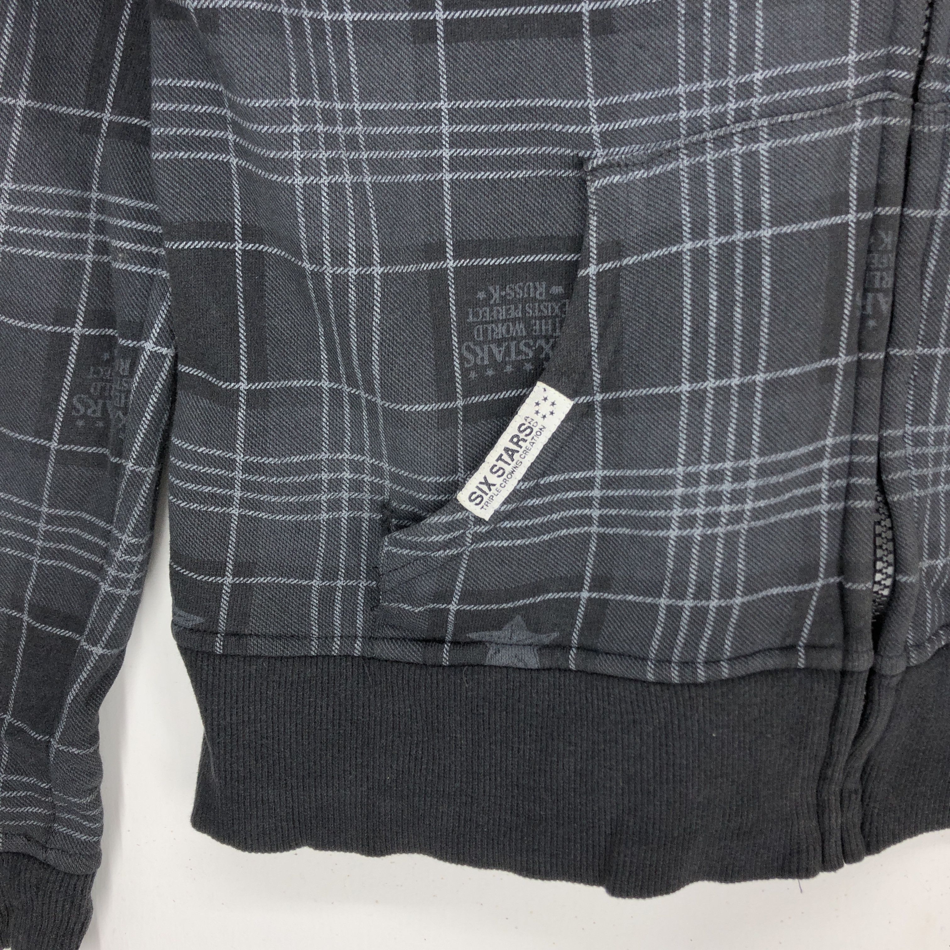 Japanese Brand RUSS K Checked Zipper Hoodie #1174-41 Size US S / EU 44-46 / 1 - 3 Thumbnail