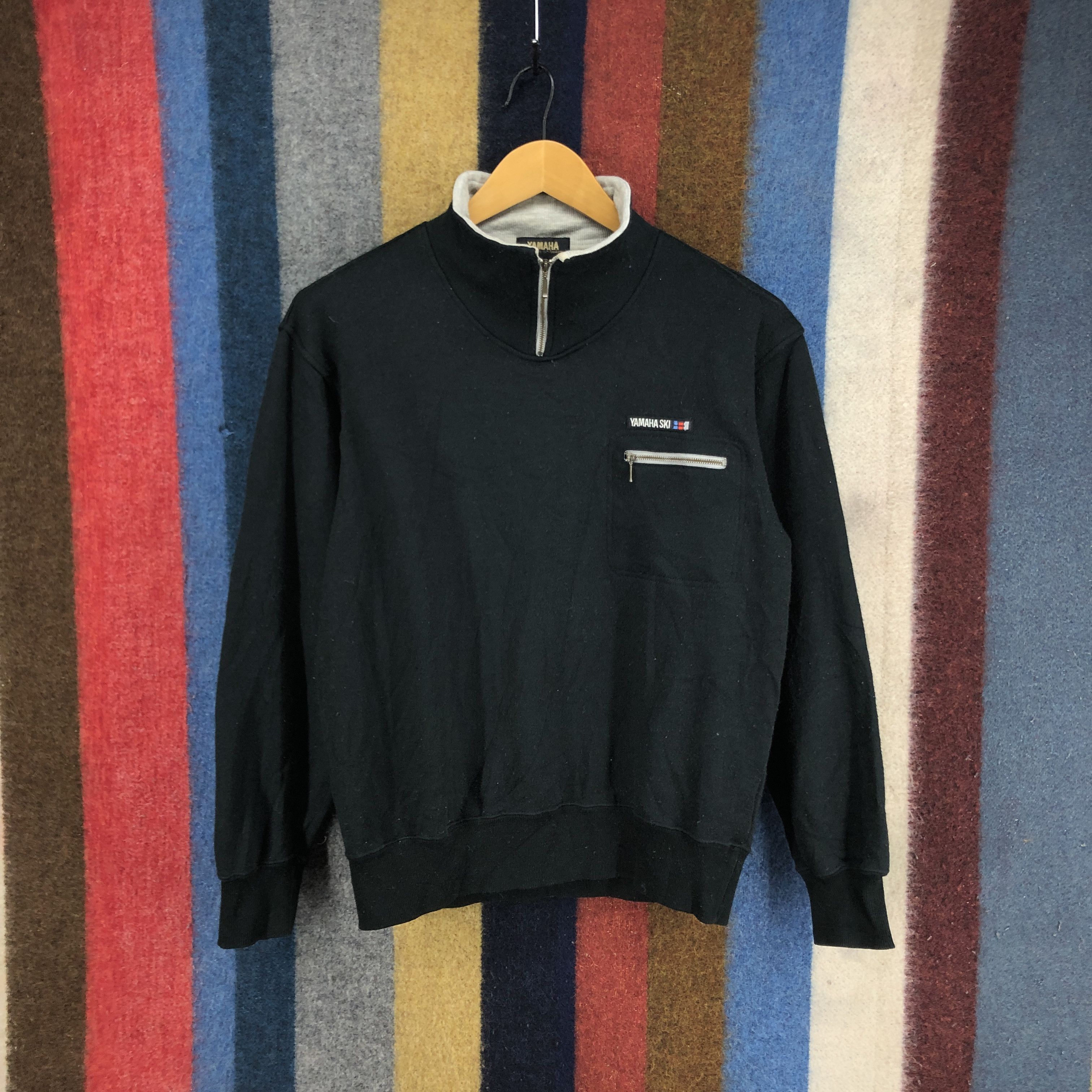 image of Ski Turtle Neck Sweatshirt 0410/q in Black, Men's (Size Medium)
