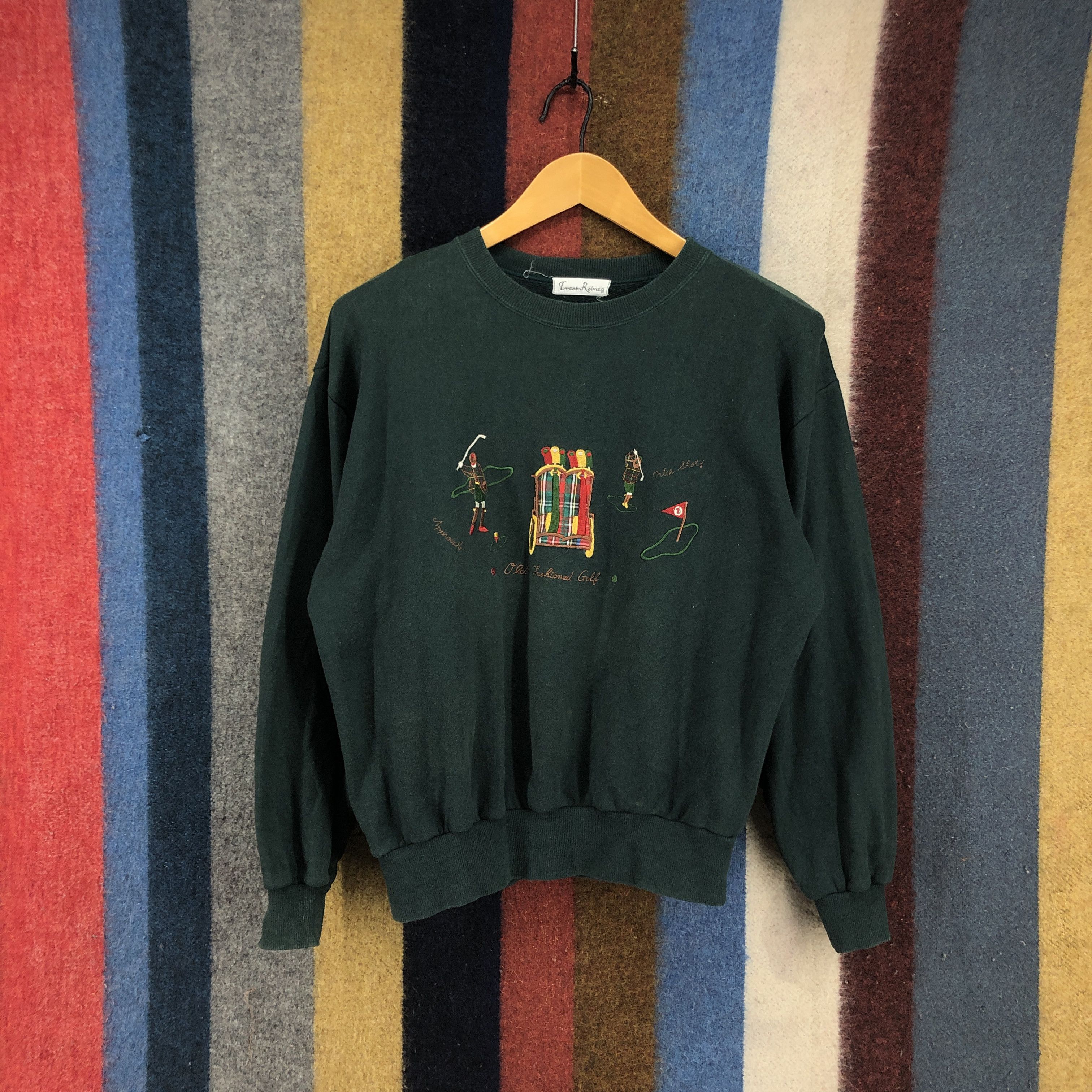 Vintage Old Fashioned Golf by TRCOT REINER Sweatshirt #0684/AD Size US M / EU 48-50 / 2 - 1 Thumbnail