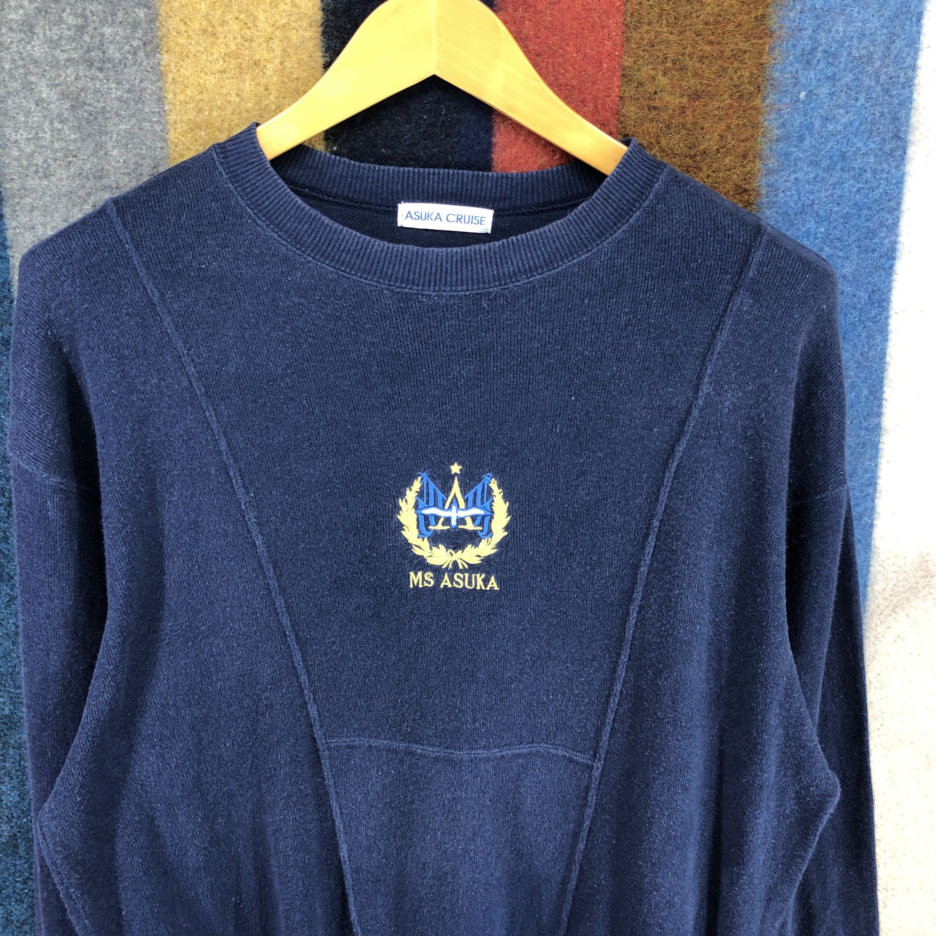 Japanese Brand 90s Vintage ASUKA CRUISE MS ASUKA Sweatshirt #0313/M Size US M / EU 48-50 / 2 - 2 Thumbnail