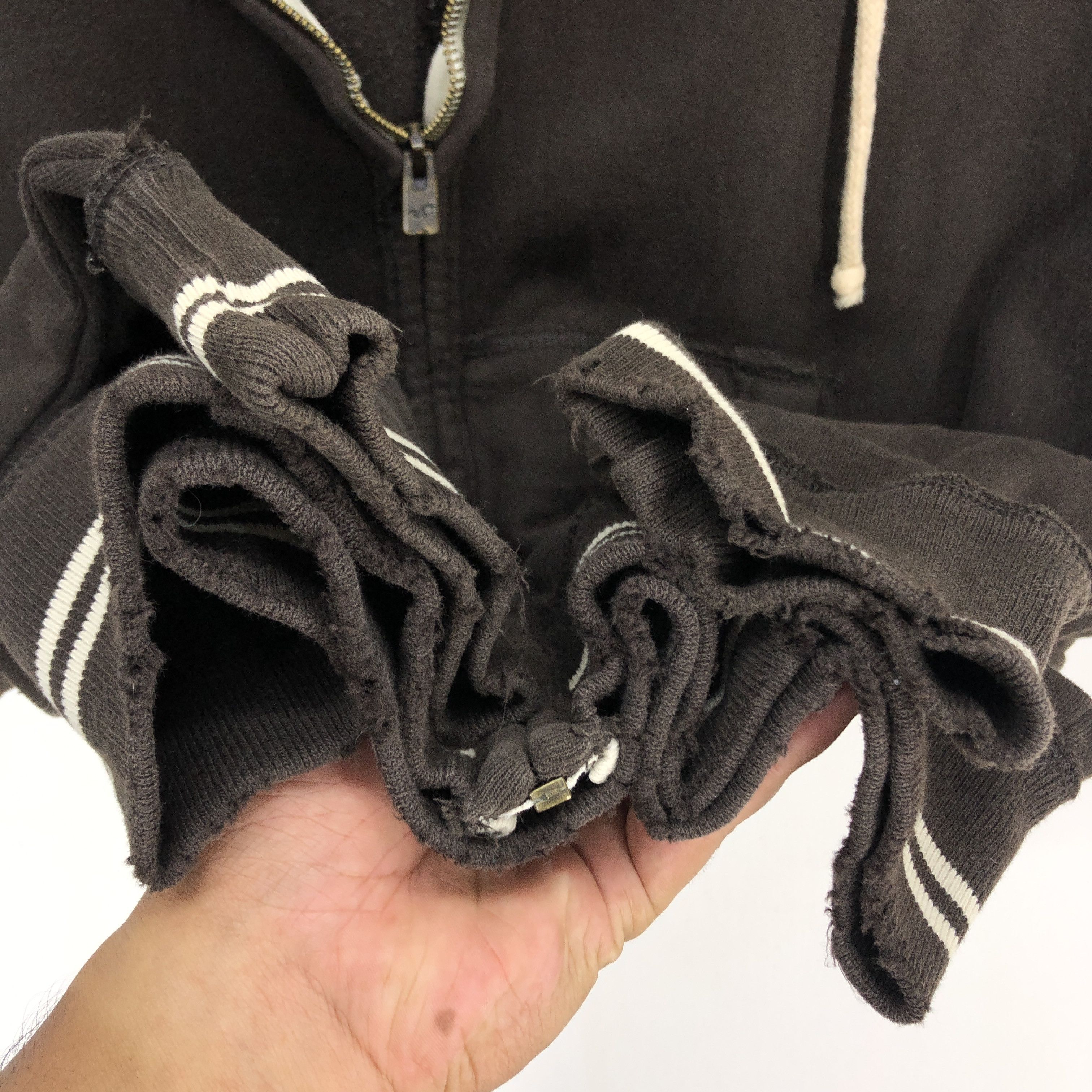 Hollister HOLLISTER Distress Design Zipper Hoodie #1033-36 Size US M / EU 48-50 / 2 - 6 Thumbnail
