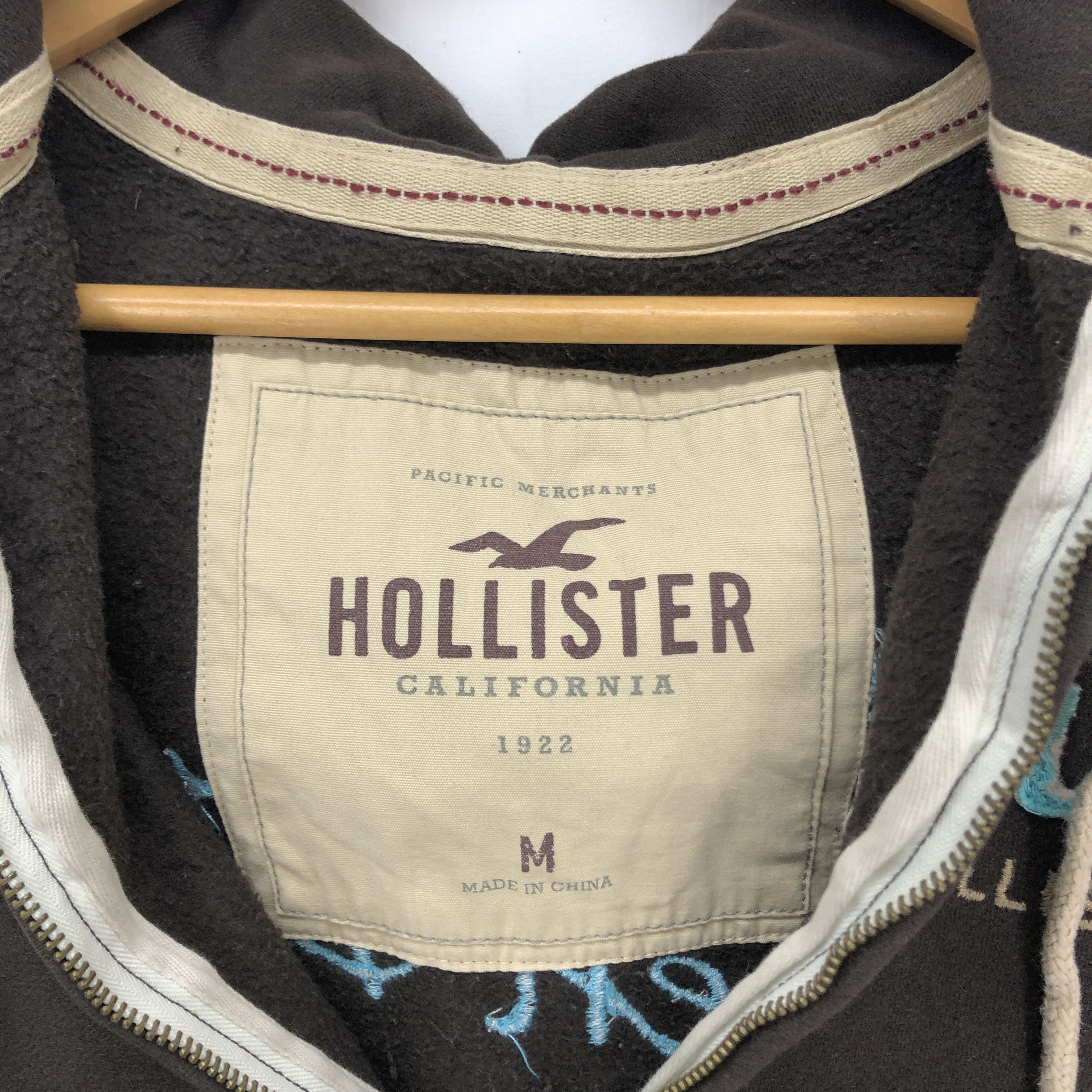 Hollister HOLLISTER Distress Design Zipper Hoodie #1033-36 Size US M / EU 48-50 / 2 - 7 Thumbnail