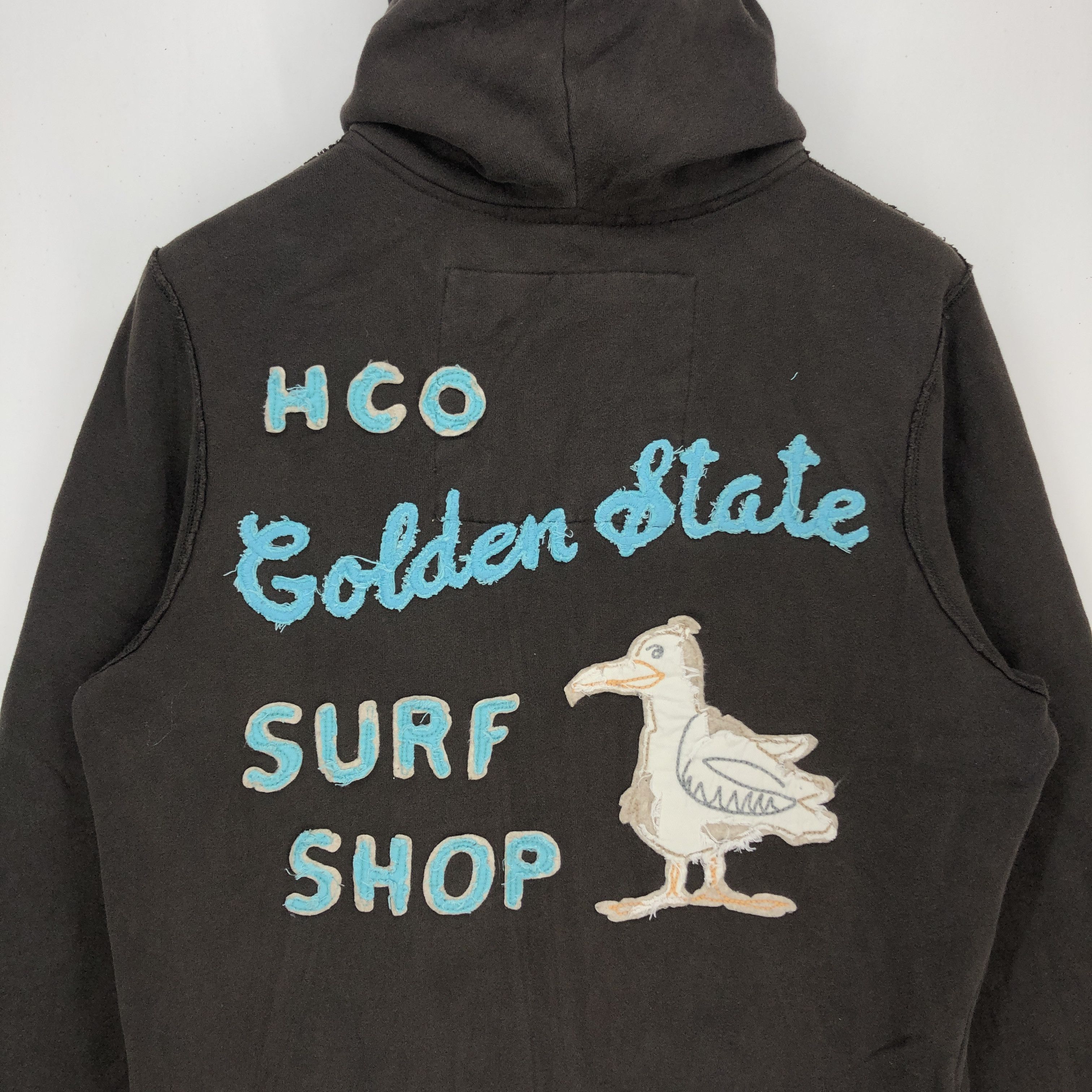 Hollister HOLLISTER Distress Design Zipper Hoodie #1033-36 Size US M / EU 48-50 / 2 - 2 Thumbnail