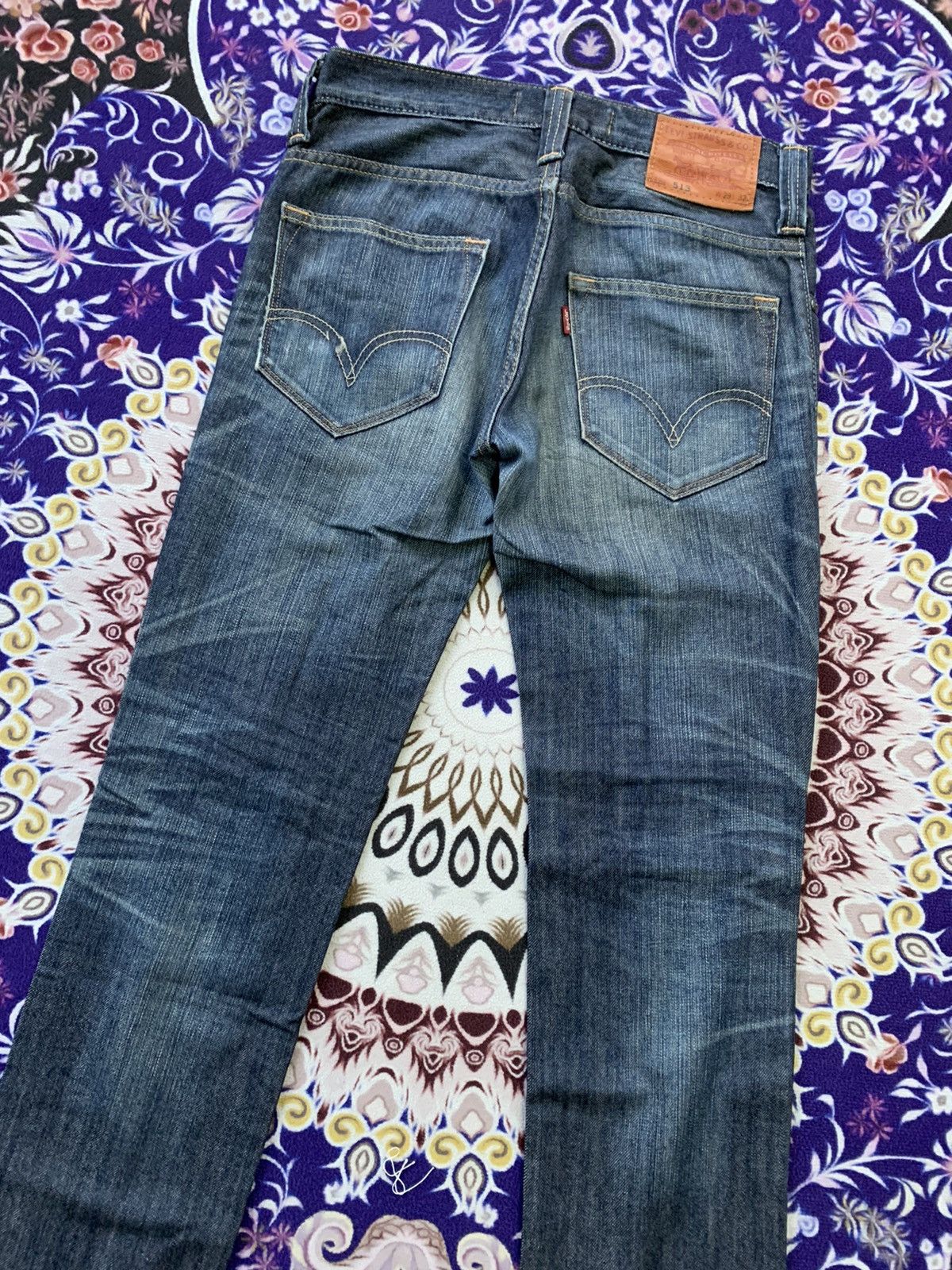 Levi's Vintage Clothing Levis 513 Faded Wash Denim Size US 32 / EU 48 - 8 Thumbnail