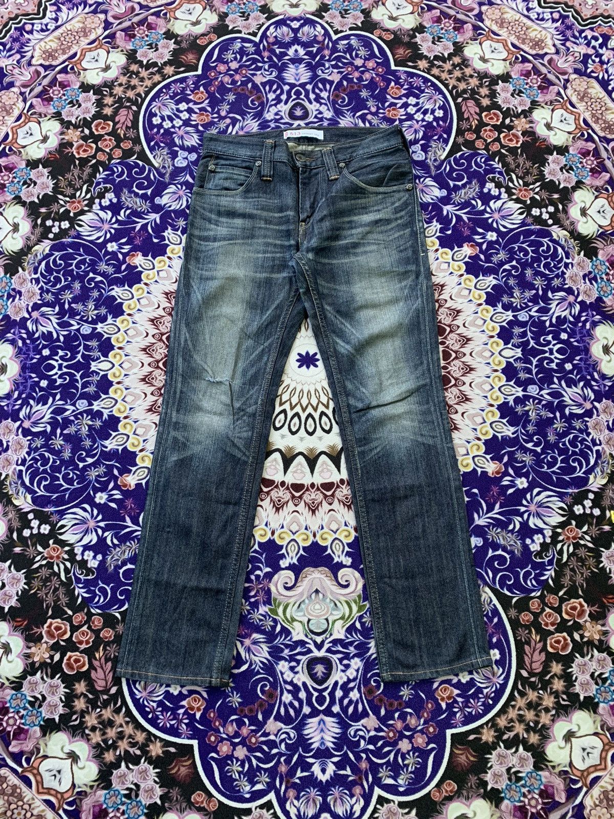 Levi's Vintage Clothing Levis 513 Faded Wash Denim Size US 32 / EU 48 - 1 Thumbnail