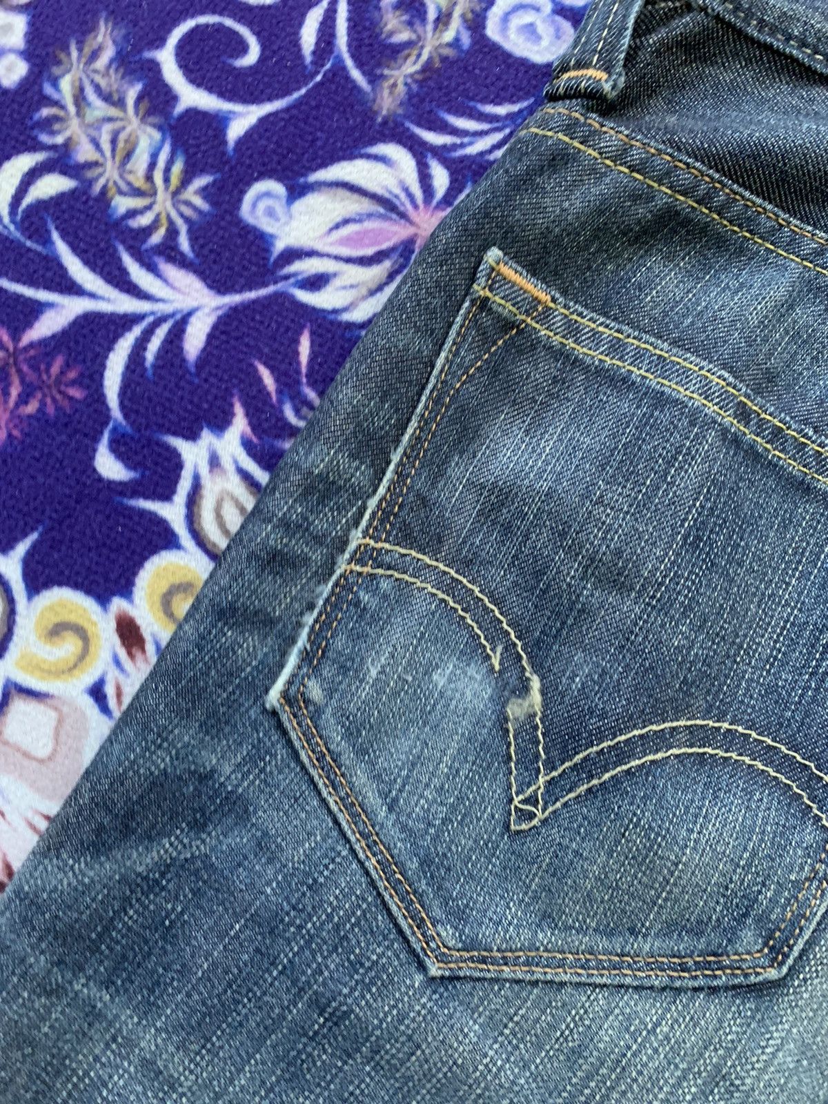 Levi's Vintage Clothing Levis 513 Faded Wash Denim Size US 32 / EU 48 - 9 Thumbnail
