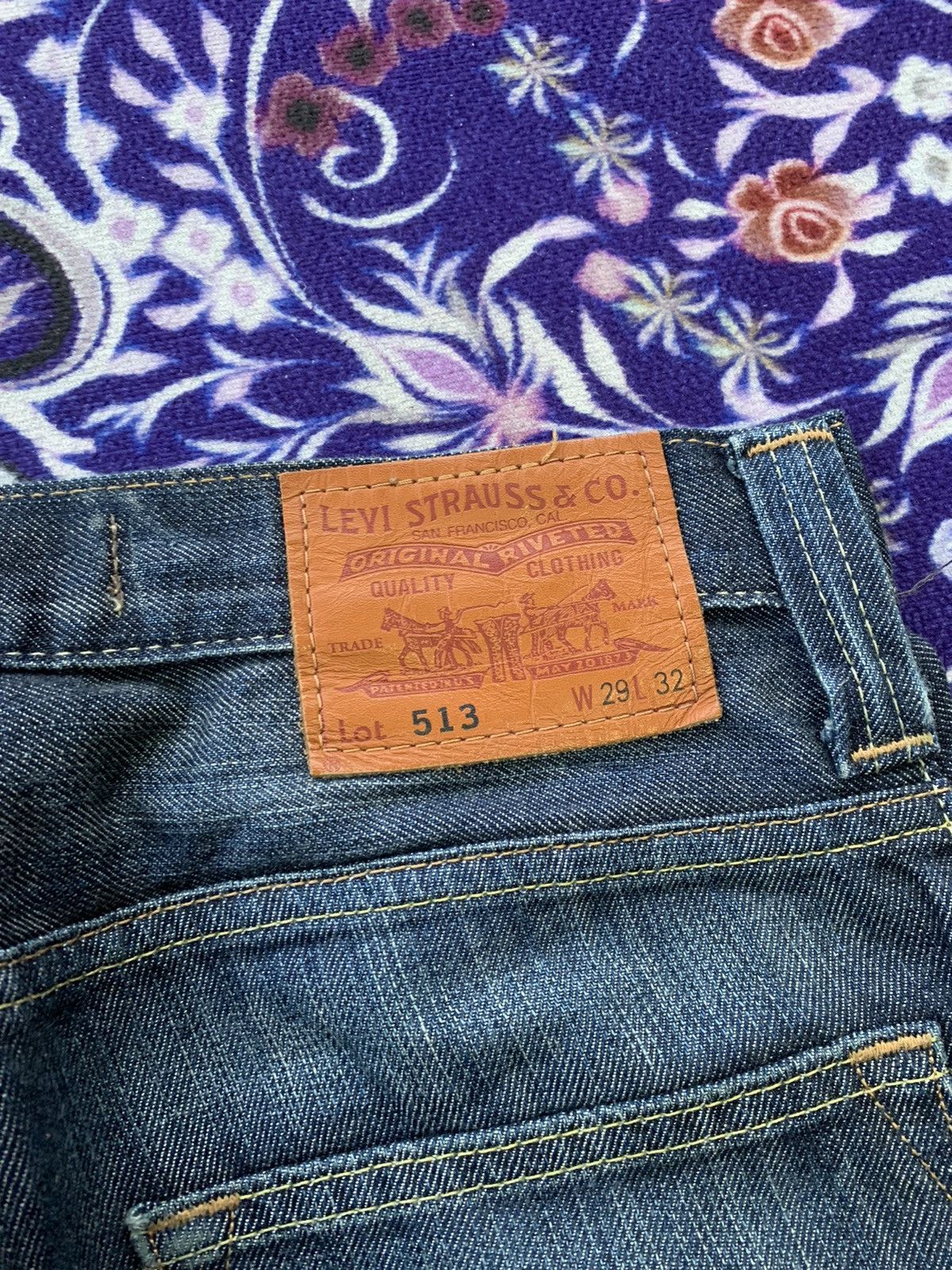 Levi's Vintage Clothing Levis 513 Faded Wash Denim Size US 32 / EU 48 - 11 Thumbnail
