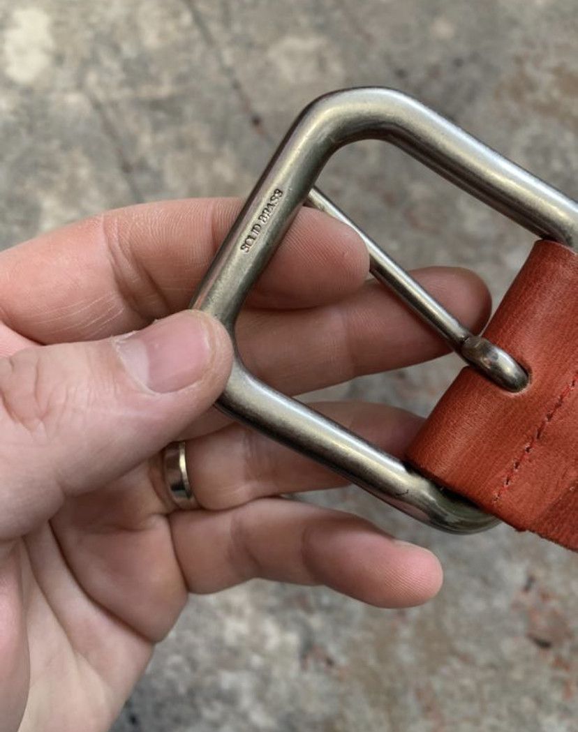 Genuine Leather Linea Pelle Leather Belt Size ONE SIZE - 4 Thumbnail