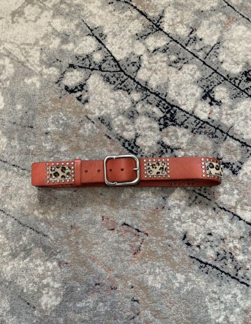 Genuine Leather Linea Pelle Leather Belt Size ONE SIZE - 2 Thumbnail
