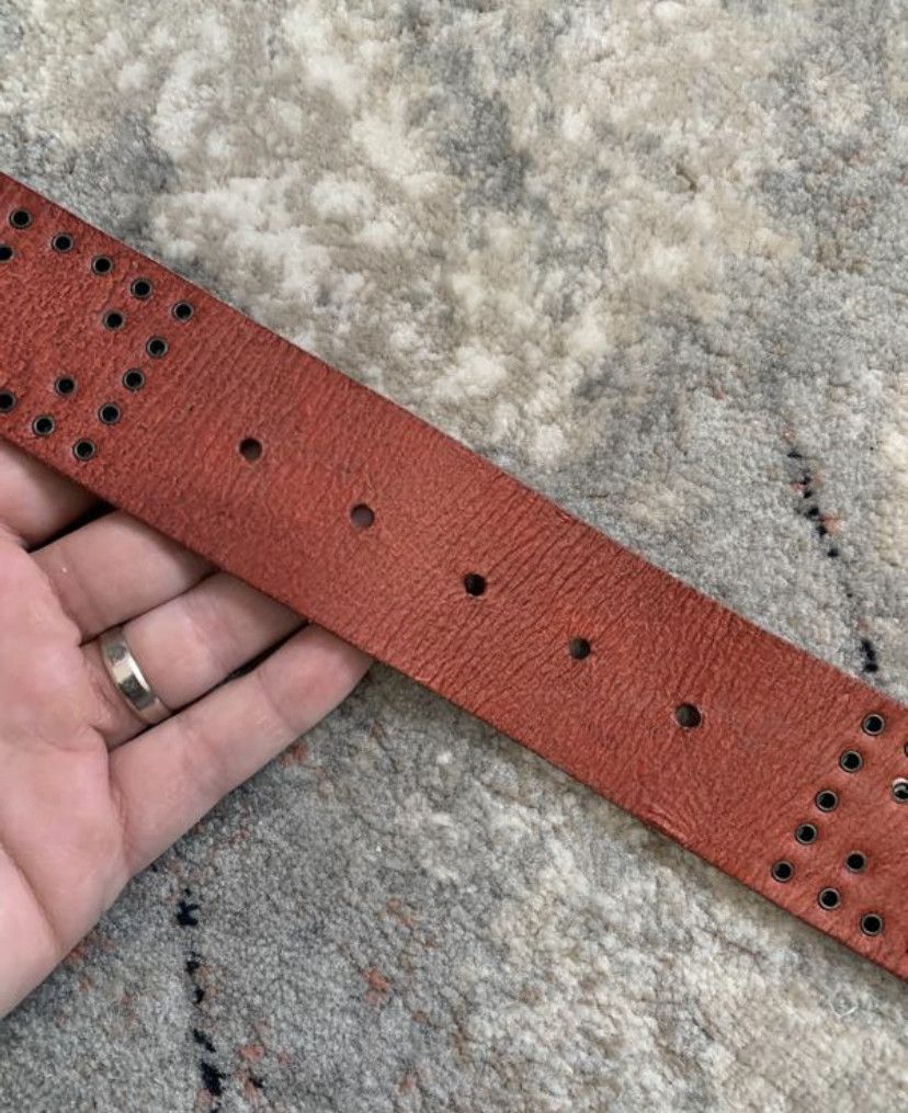 Genuine Leather Linea Pelle Leather Belt Size ONE SIZE - 8 Thumbnail