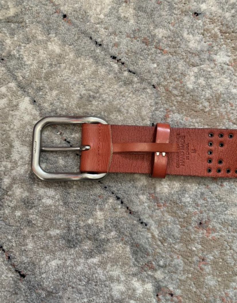Genuine Leather Linea Pelle Leather Belt Size ONE SIZE - 3 Thumbnail