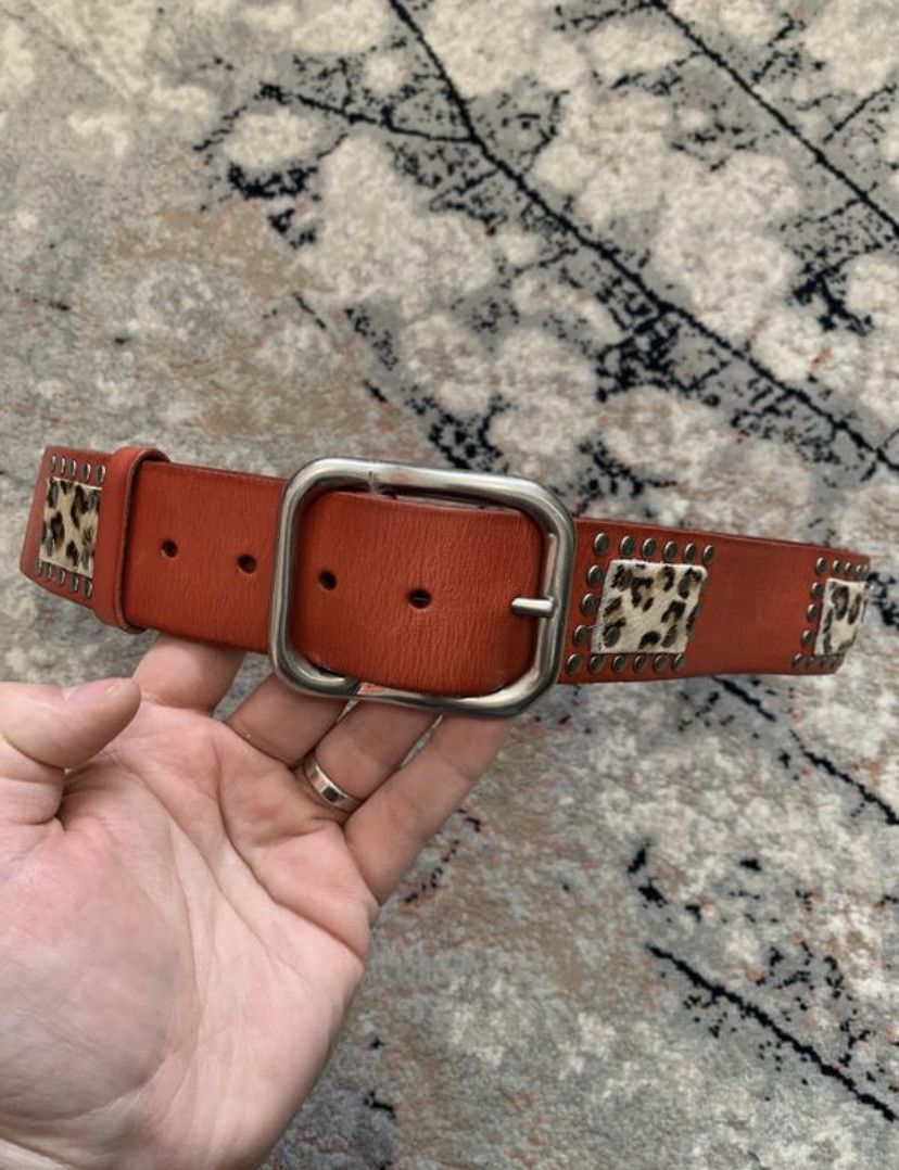 Genuine Leather Linea Pelle Leather Belt Size ONE SIZE - 1 Thumbnail