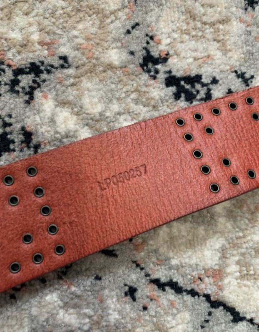 Genuine Leather Linea Pelle Leather Belt Size ONE SIZE - 7 Thumbnail