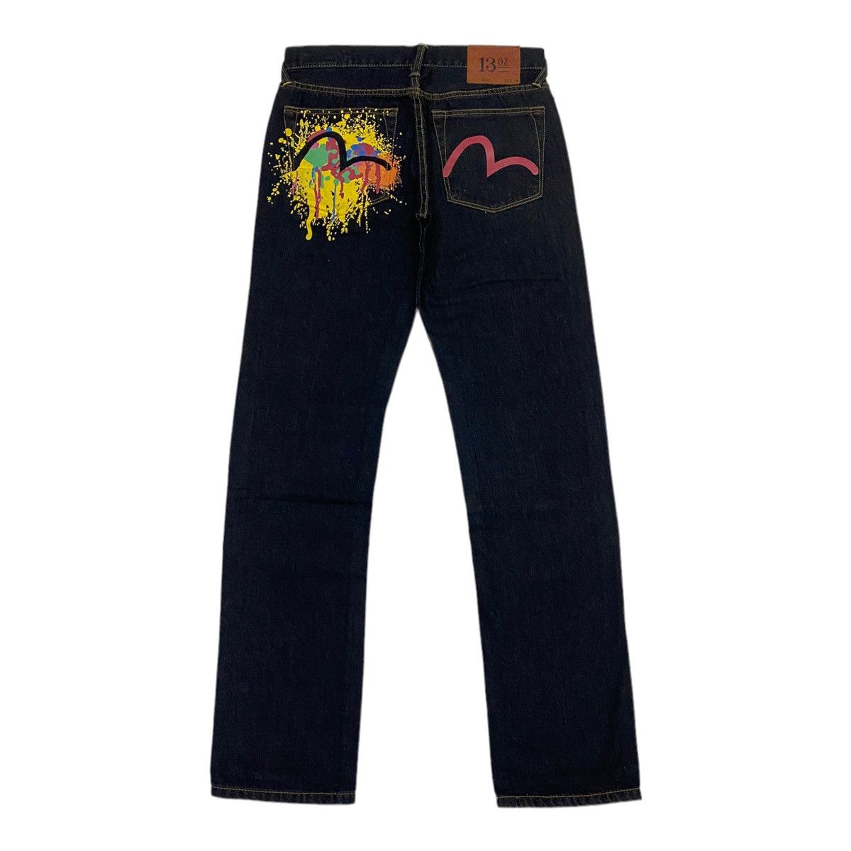 If Six Was Nine RARE🔥VINTAGE EVIS JAPAN PAINTER SPLASH STYLE DENIM PANTS Size US 32 / EU 48 - 1 Thumbnail