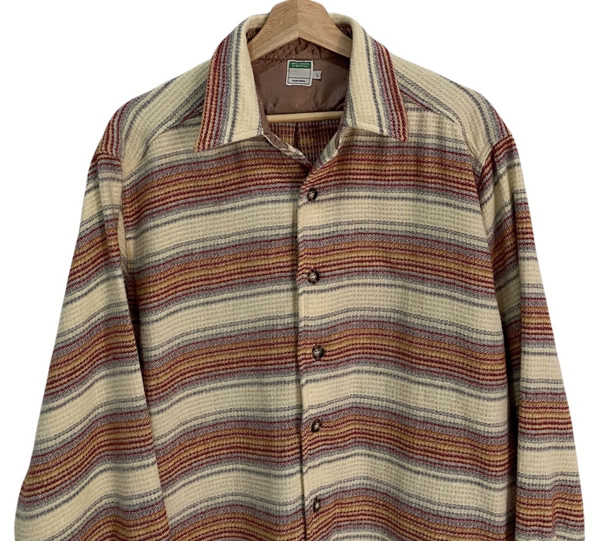 United Colors Of Benetton United Colors of Benetton Flannel Plaid Streetwear Button Up Size US XL / EU 56 / 4 - 4 Thumbnail