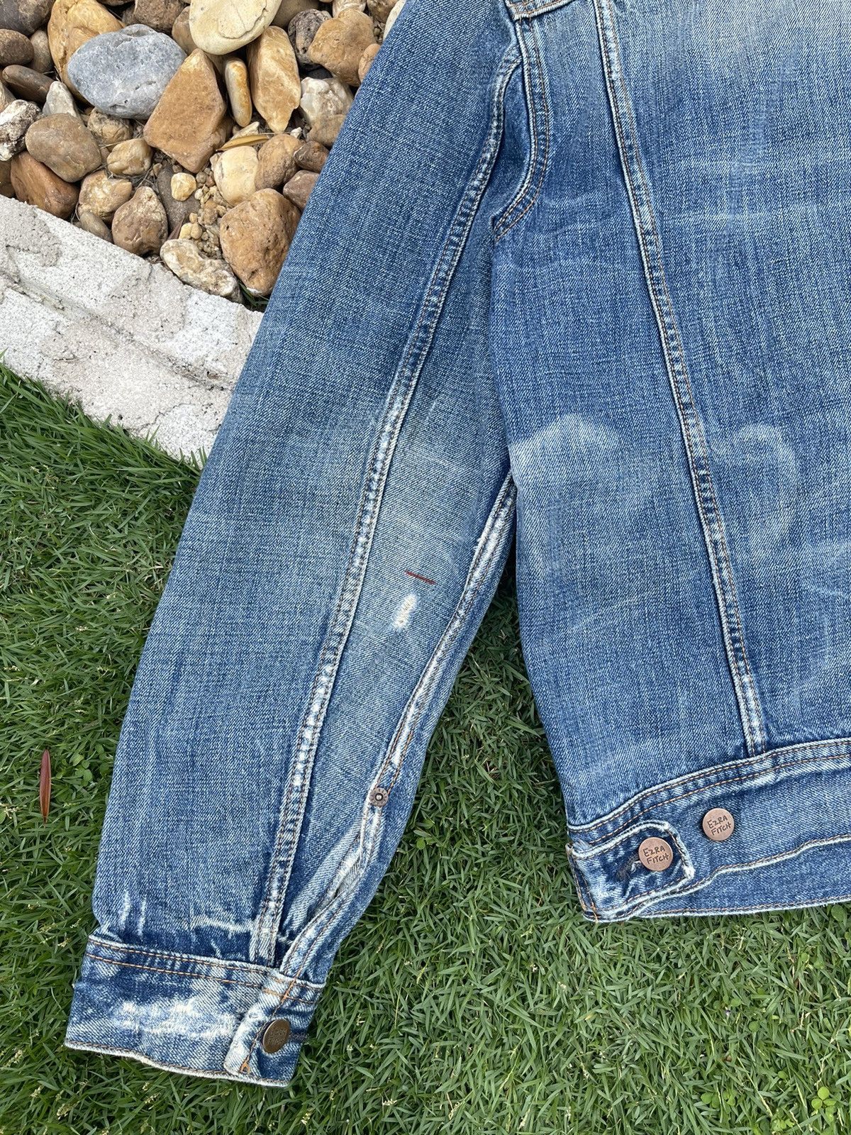 Vintage VINTAGE EZRA FITCH SELVEDGE PAINTED DISTRESSED DENIM JACKET Size US M / EU 48-50 / 2 - 9 Thumbnail