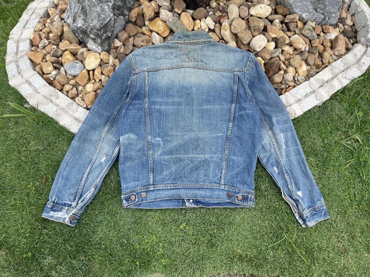 Vintage VINTAGE EZRA FITCH SELVEDGE PAINTED DISTRESSED DENIM JACKET Size US M / EU 48-50 / 2 - 3 Thumbnail
