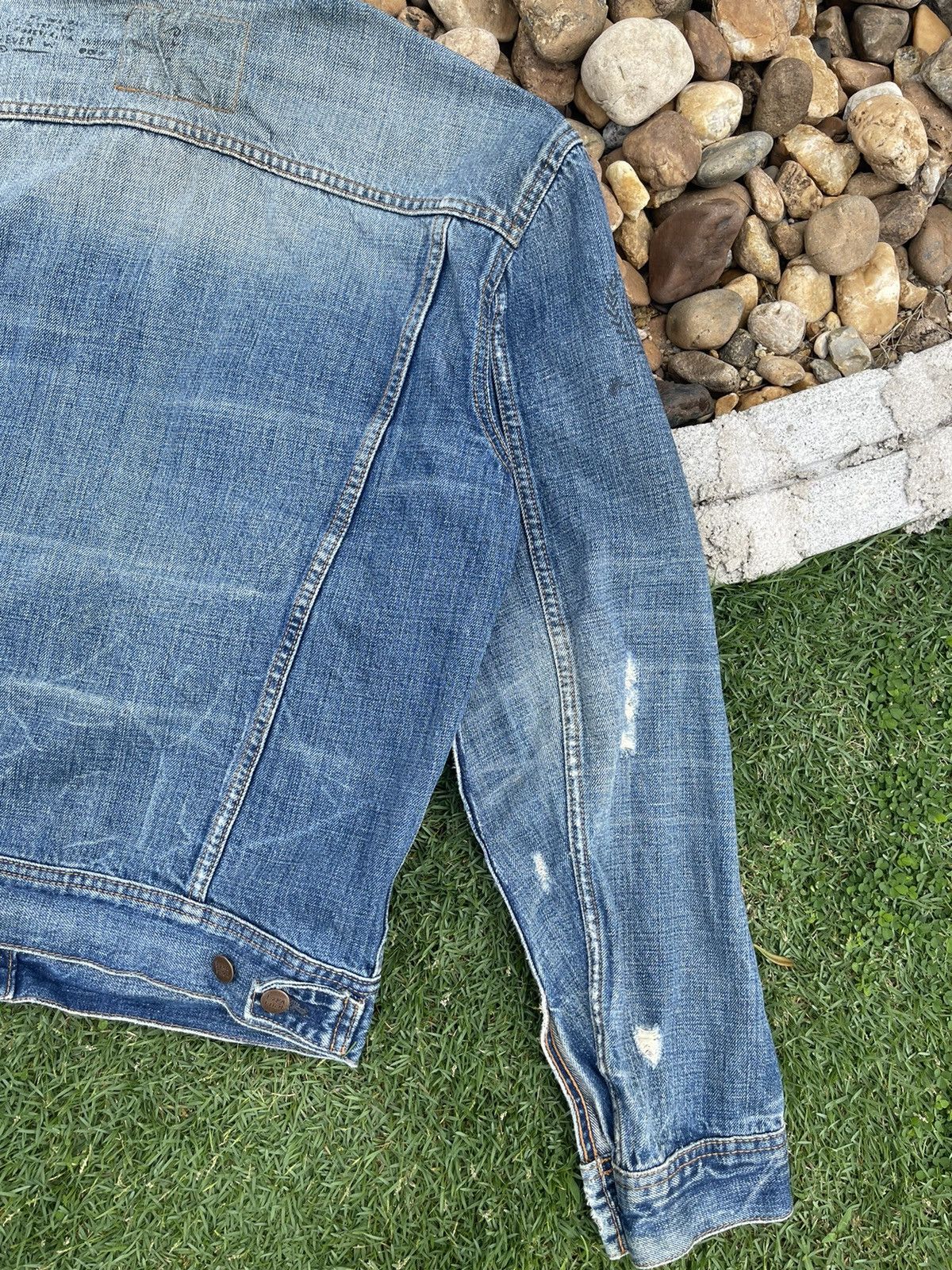 Vintage VINTAGE EZRA FITCH SELVEDGE PAINTED DISTRESSED DENIM JACKET Size US M / EU 48-50 / 2 - 12 Thumbnail