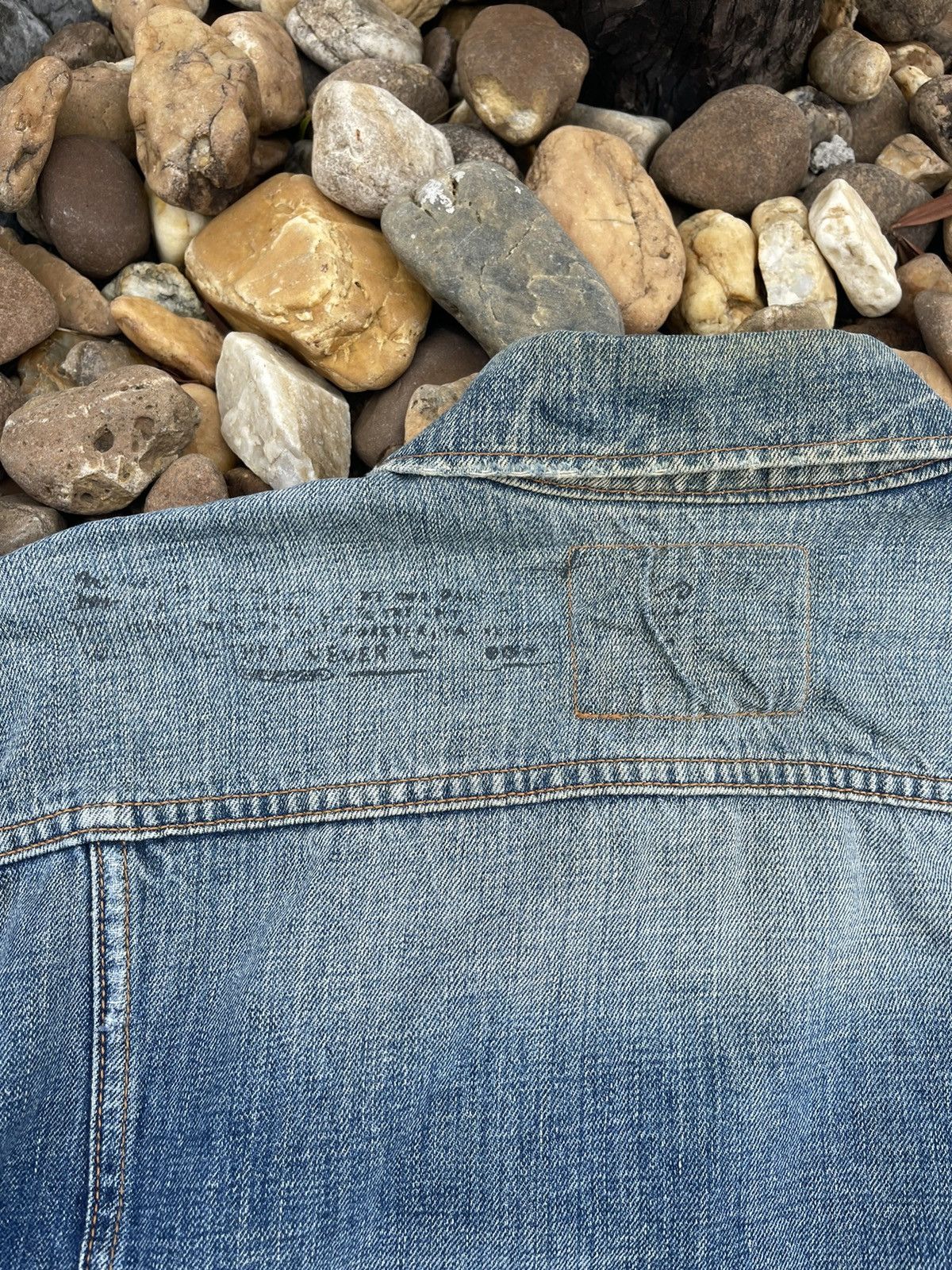 Vintage VINTAGE EZRA FITCH SELVEDGE PAINTED DISTRESSED DENIM JACKET Size US M / EU 48-50 / 2 - 10 Thumbnail