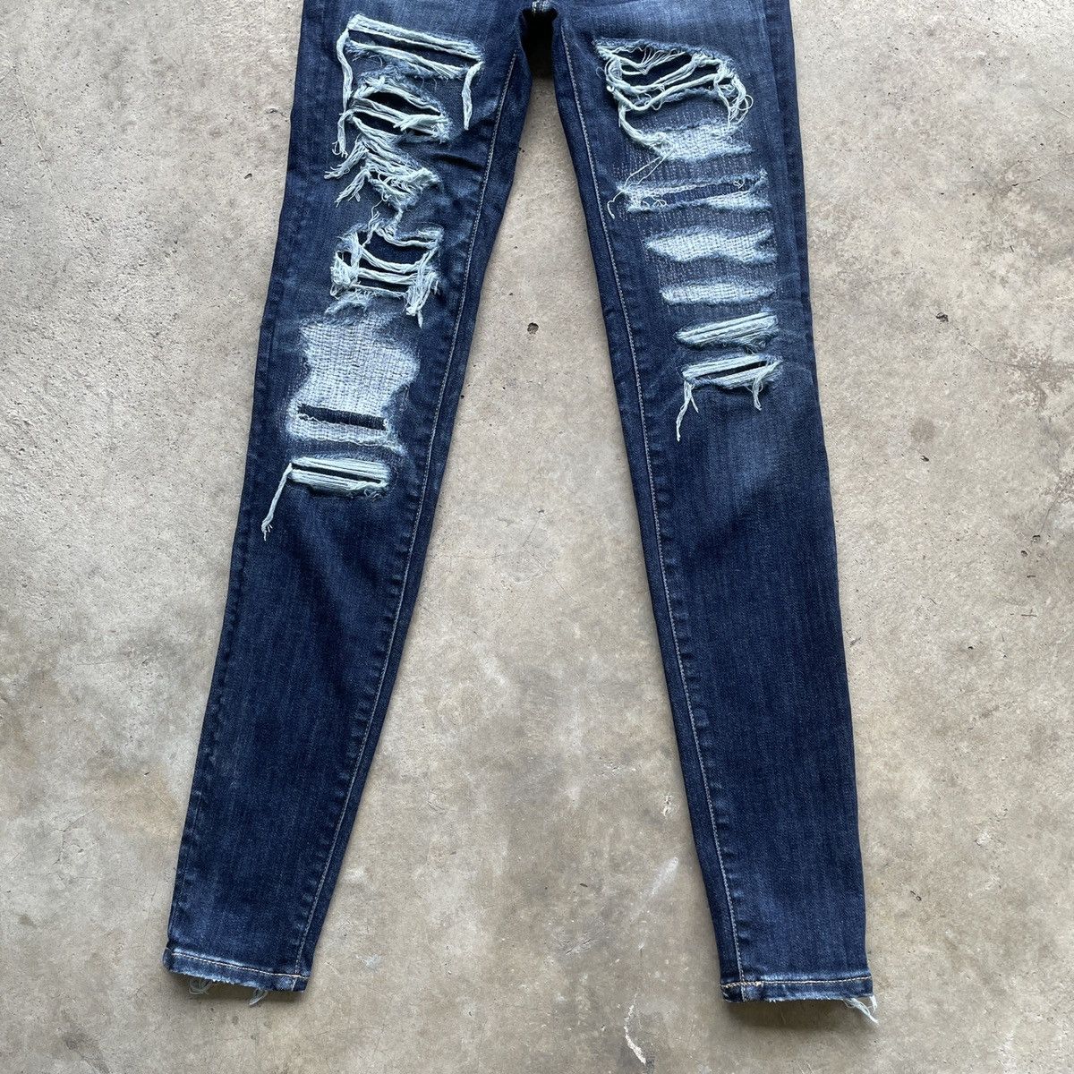 American Eagle Outfitters × Vintage Vtg American Eagle Outfitters Distressed Denim Jeans Pants Size US 26 / EU 42 - 7 Thumbnail