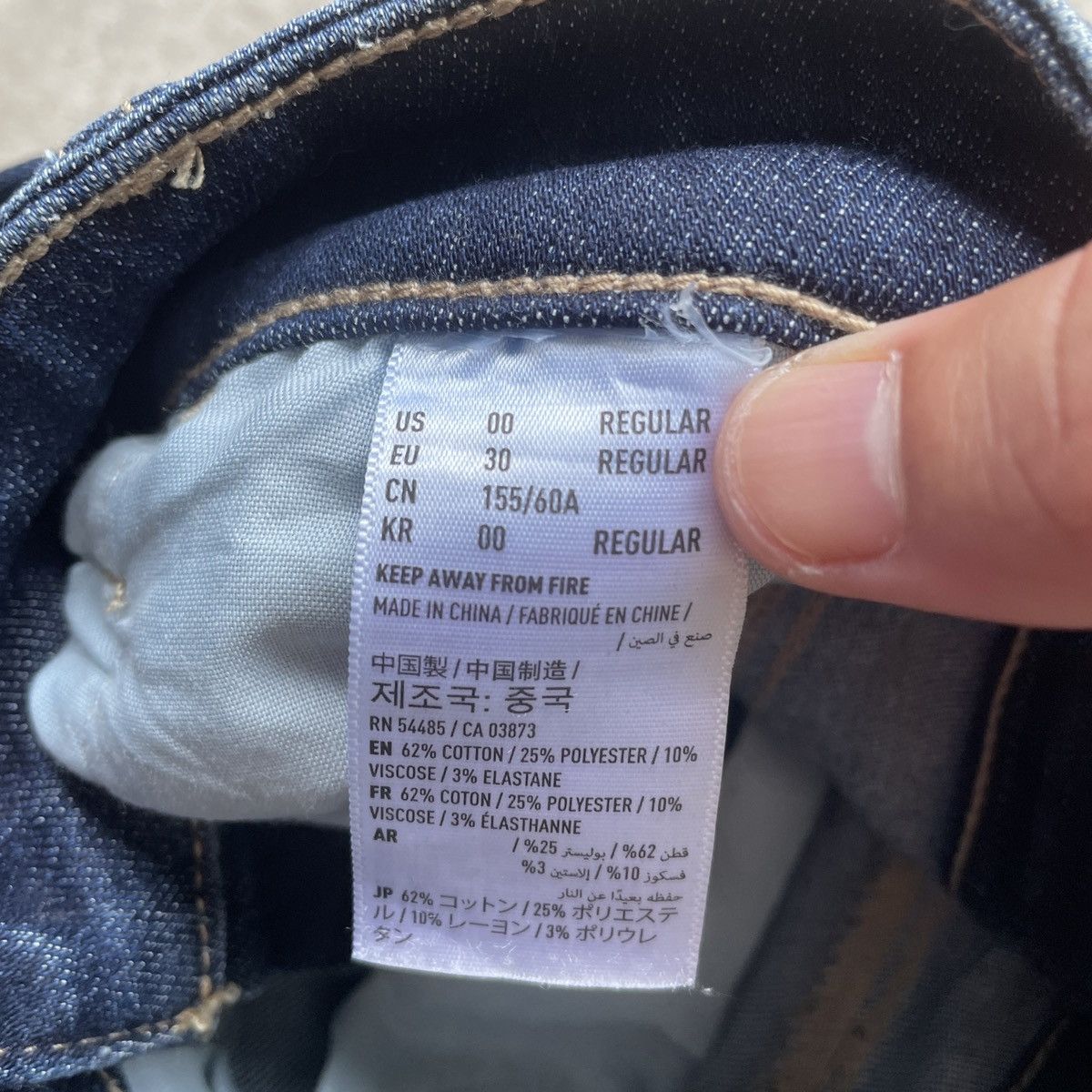 American Eagle Outfitters × Vintage Vtg American Eagle Outfitters Distressed Denim Jeans Pants Size US 26 / EU 42 - 9 Thumbnail