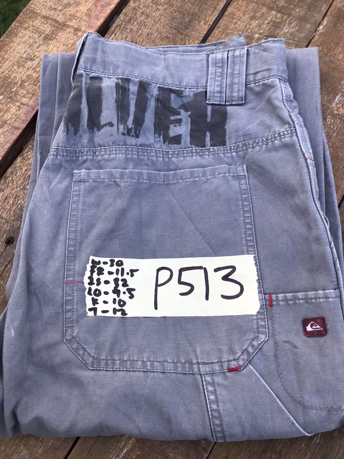 Quiksilver Vintage Quiksilver cargo carpenter pants Size US 30 / EU 46 - 25 Thumbnail