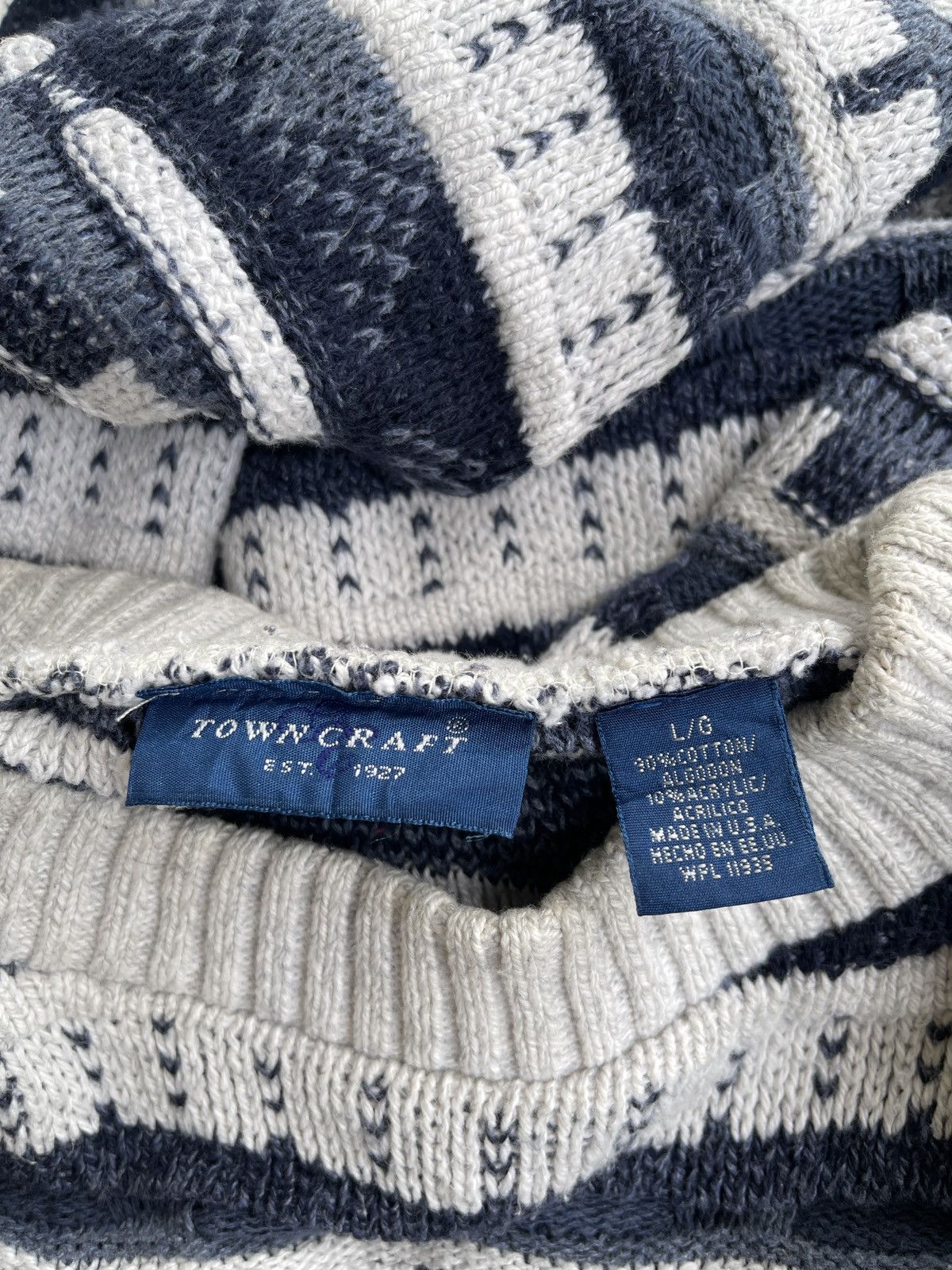 Towncraft Vintage Towncraft Cable Knitted Sweater Size US L / EU 52-54 / 3 - 4 Thumbnail