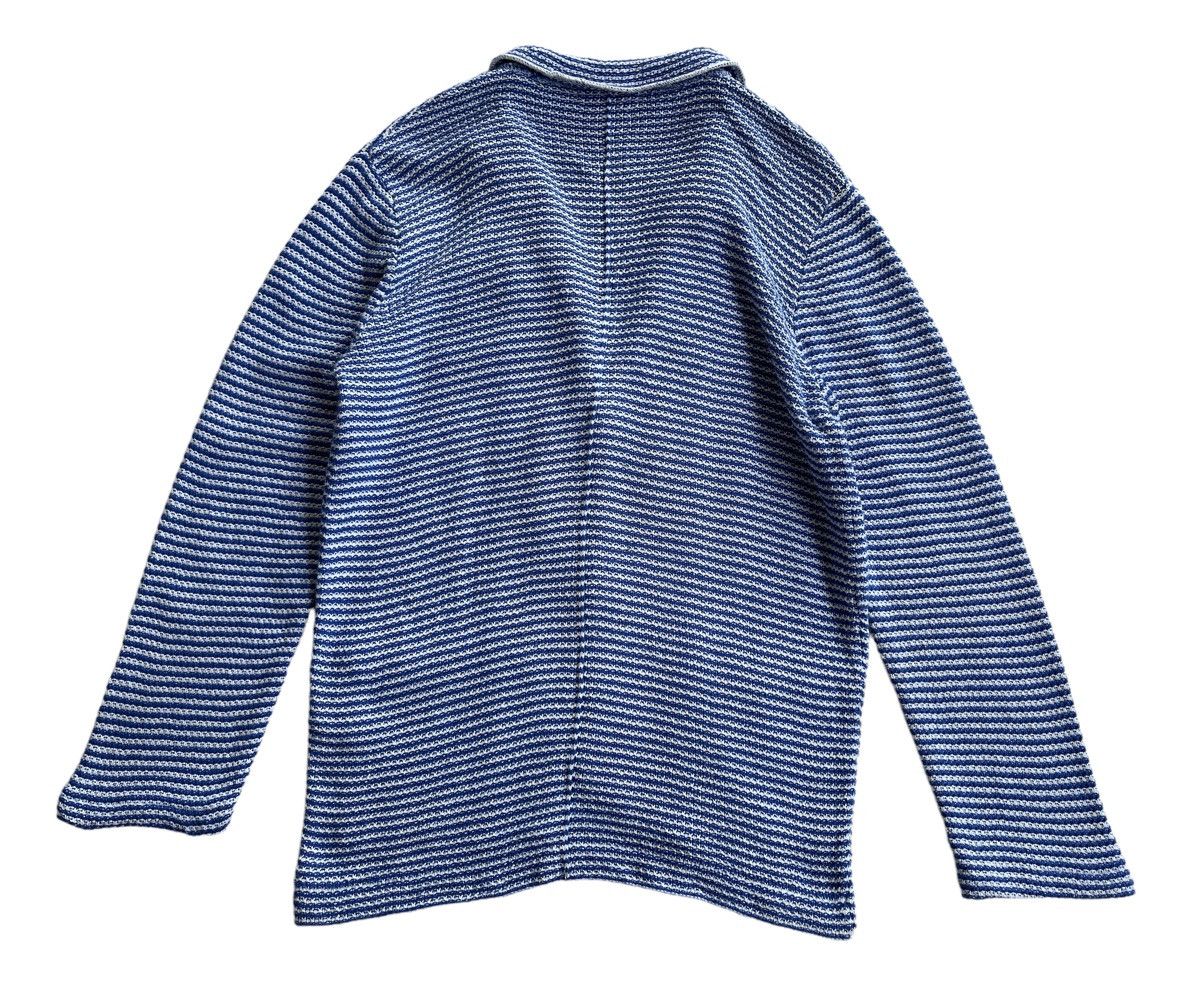 HAMAKI-HO Hamaki-Ho Jacquard Stripe Knitted Jacket Size US M / EU 48-50 / 2 - 3 Thumbnail