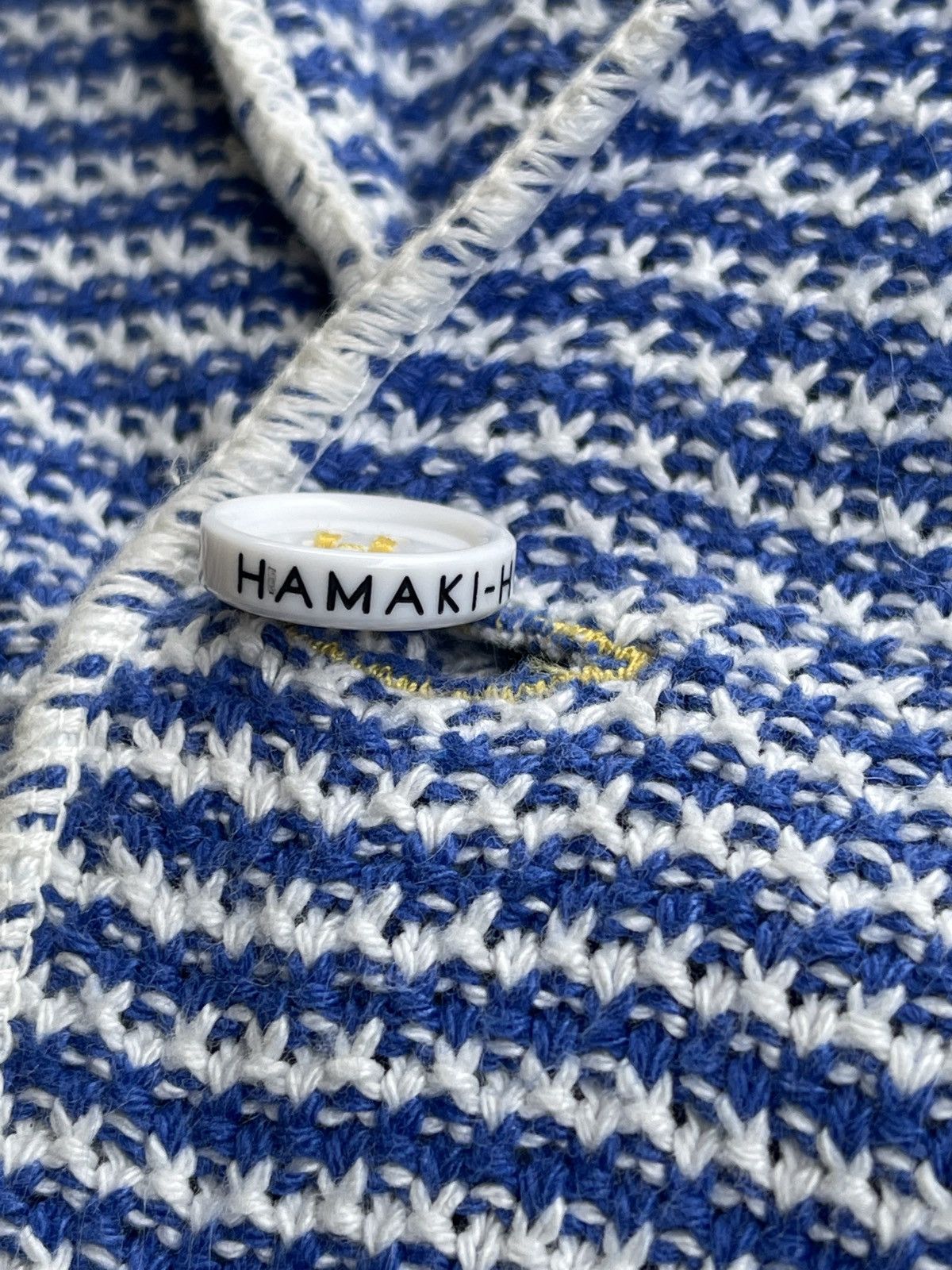 HAMAKI-HO Hamaki-Ho Jacquard Stripe Knitted Jacket Size US M / EU 48-50 / 2 - 6 Thumbnail