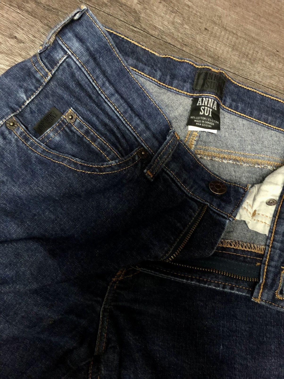 Anna Sui × Designer × Vintage Vintage Anna Sui Jeans Size 30" / US 8 / IT 44 - 9 Thumbnail