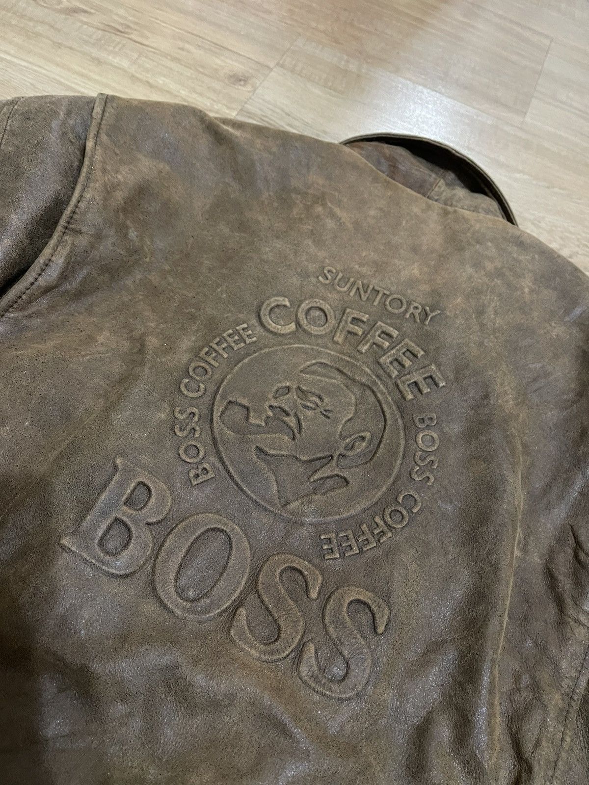Other Vintage Suntory Boss Coffee leather Jacket Size US L / EU 52-54 / 3 - 4 Thumbnail