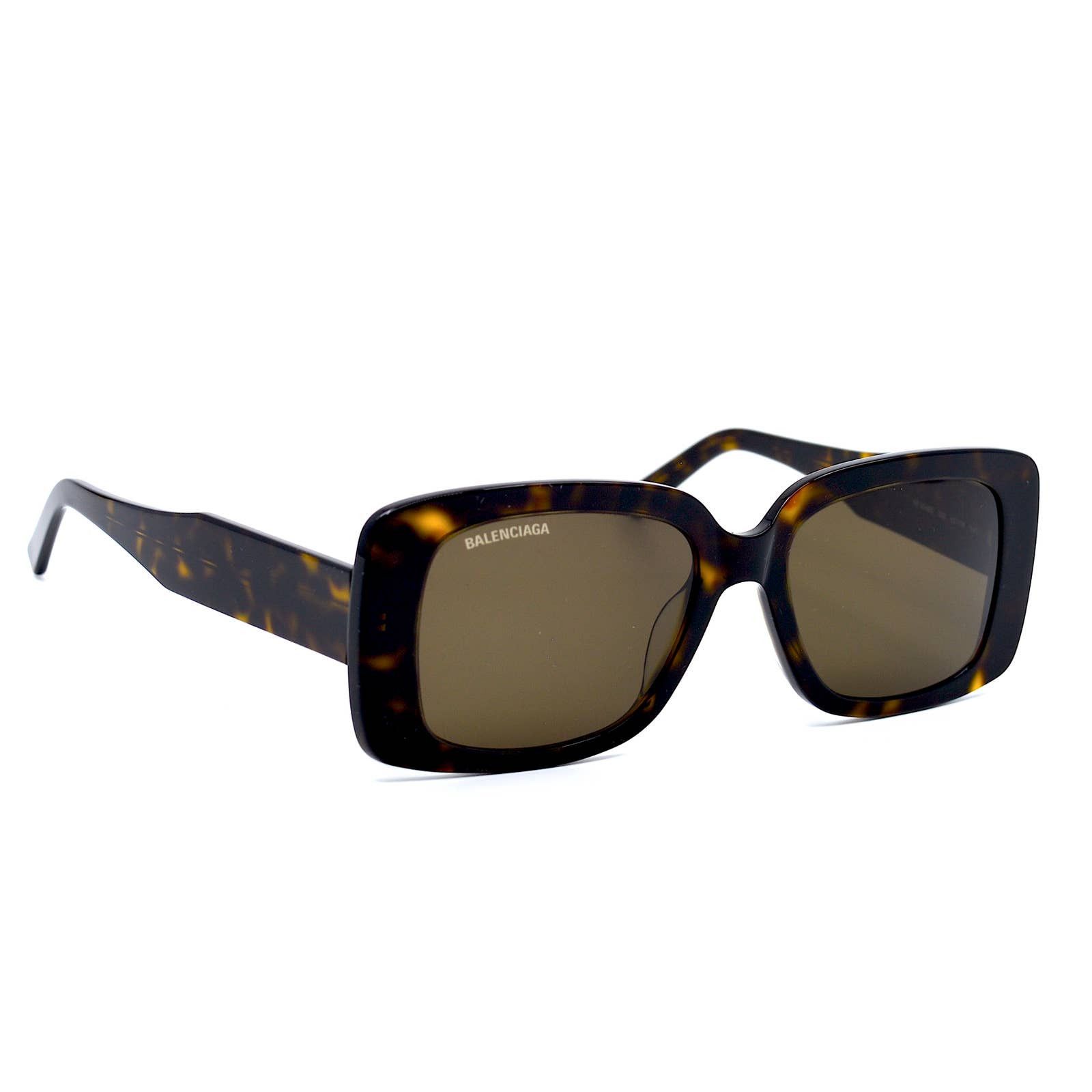 Balenciaga Dark Brown Square Sunglasses Balenciaga Paper 56MM Rectangular Sunglasses | Saks Fifth Avenue main image 3