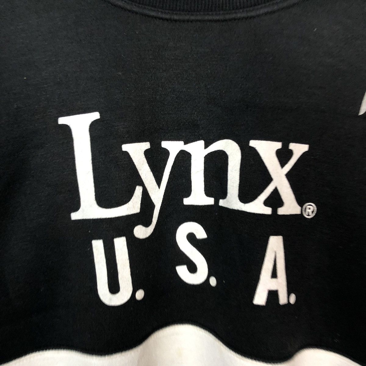 Japanese Brand Lynx Usa vintage Black Sweatshirt #5678 Size US L / EU 52-54 / 3 - 10 Thumbnail