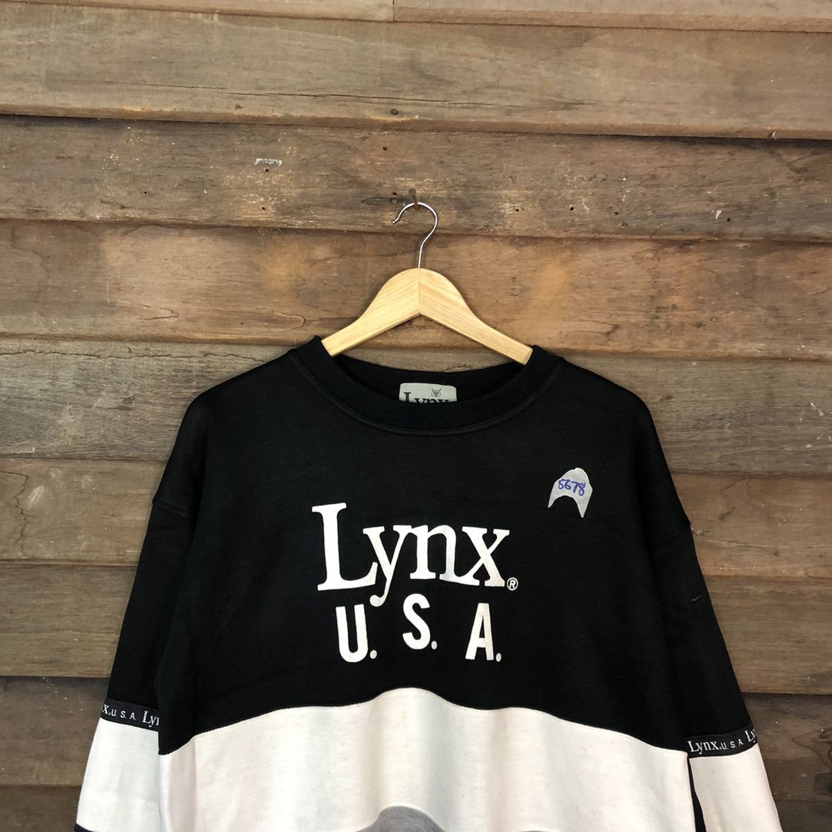 Japanese Brand Lynx Usa vintage Black Sweatshirt #5678 Size US L / EU 52-54 / 3 - 2 Thumbnail