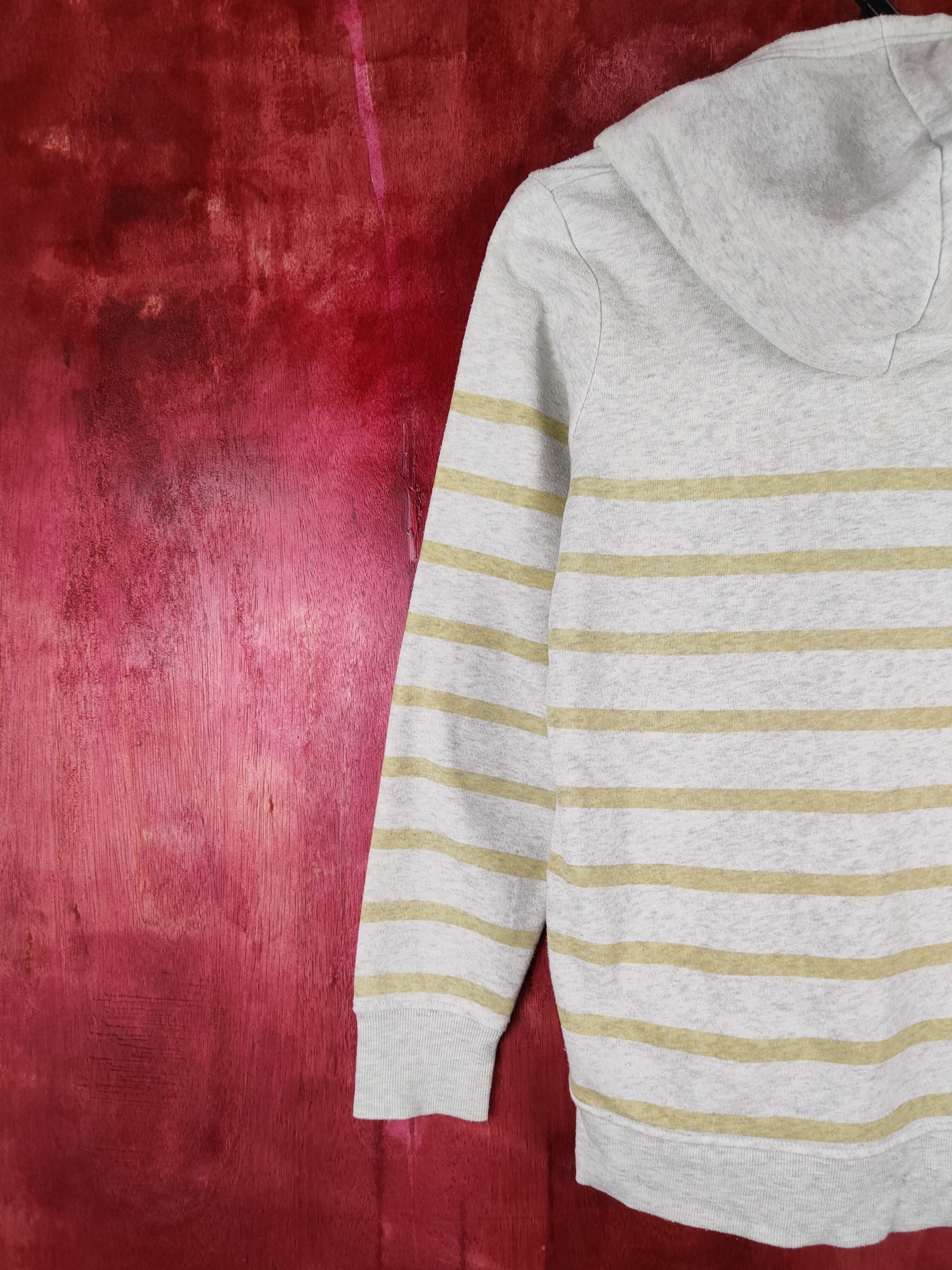 Japanese Brand Peanuts Gray Yellow Snoopy Stripe Hoodie Sweatshirt #270B Size M / US 6-8 / IT 42-44 - 9 Thumbnail