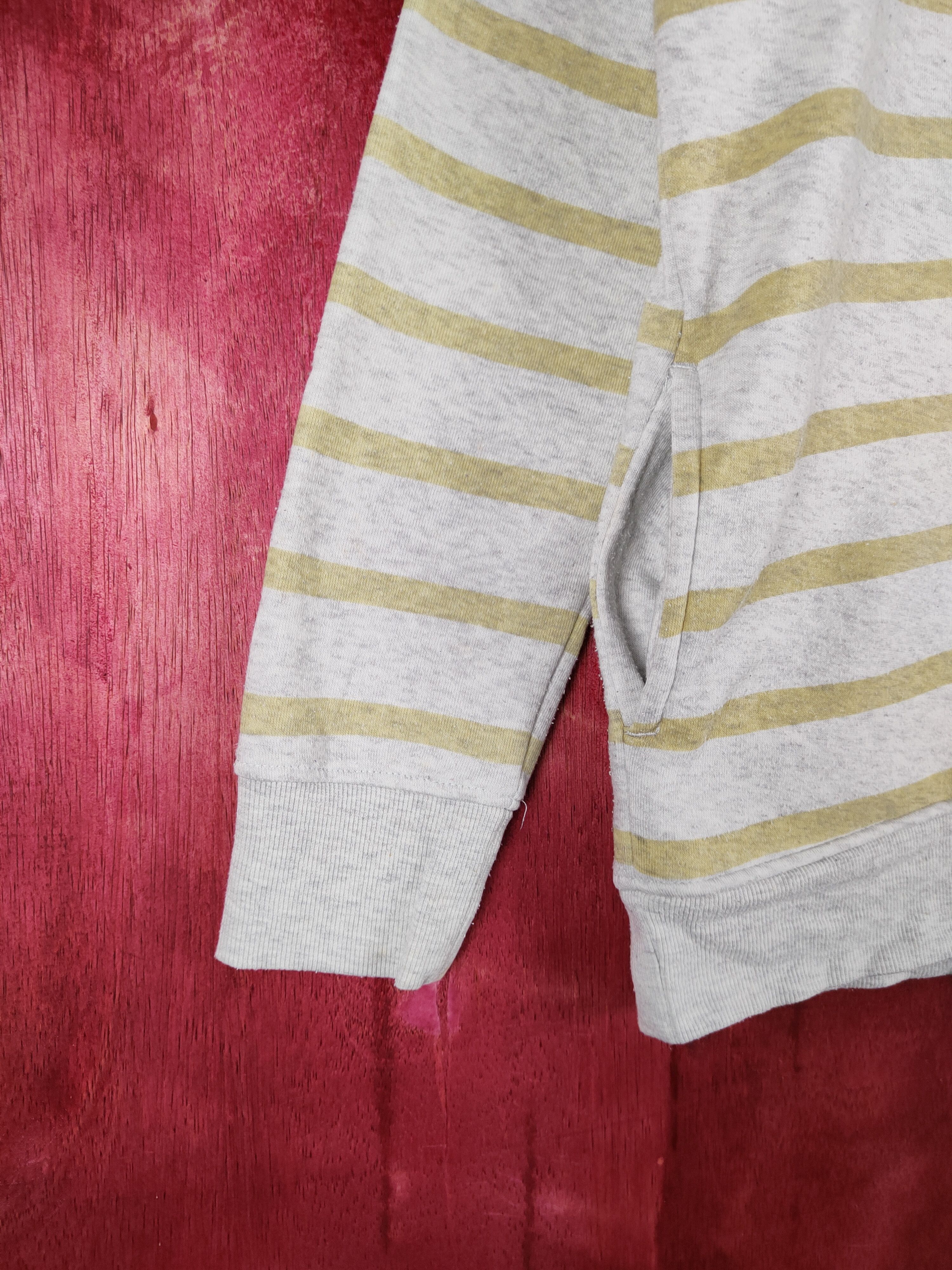 Japanese Brand Peanuts Gray Yellow Snoopy Stripe Hoodie Sweatshirt #270B Size M / US 6-8 / IT 42-44 - 5 Thumbnail