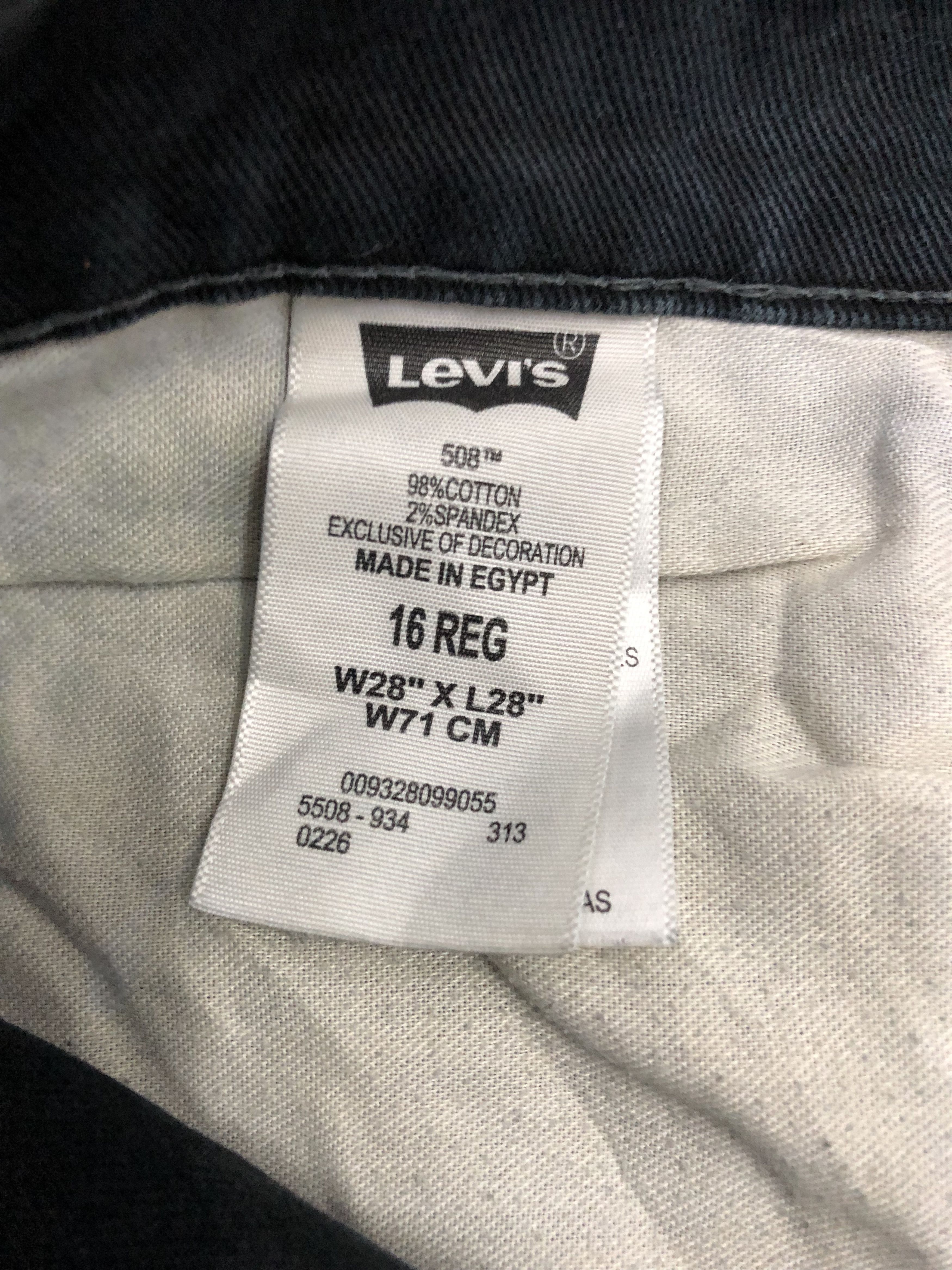 Levi's × Vintage Vintage Levis 508 Faded Black Jeans Size US 30 / EU 46 - 6 Thumbnail