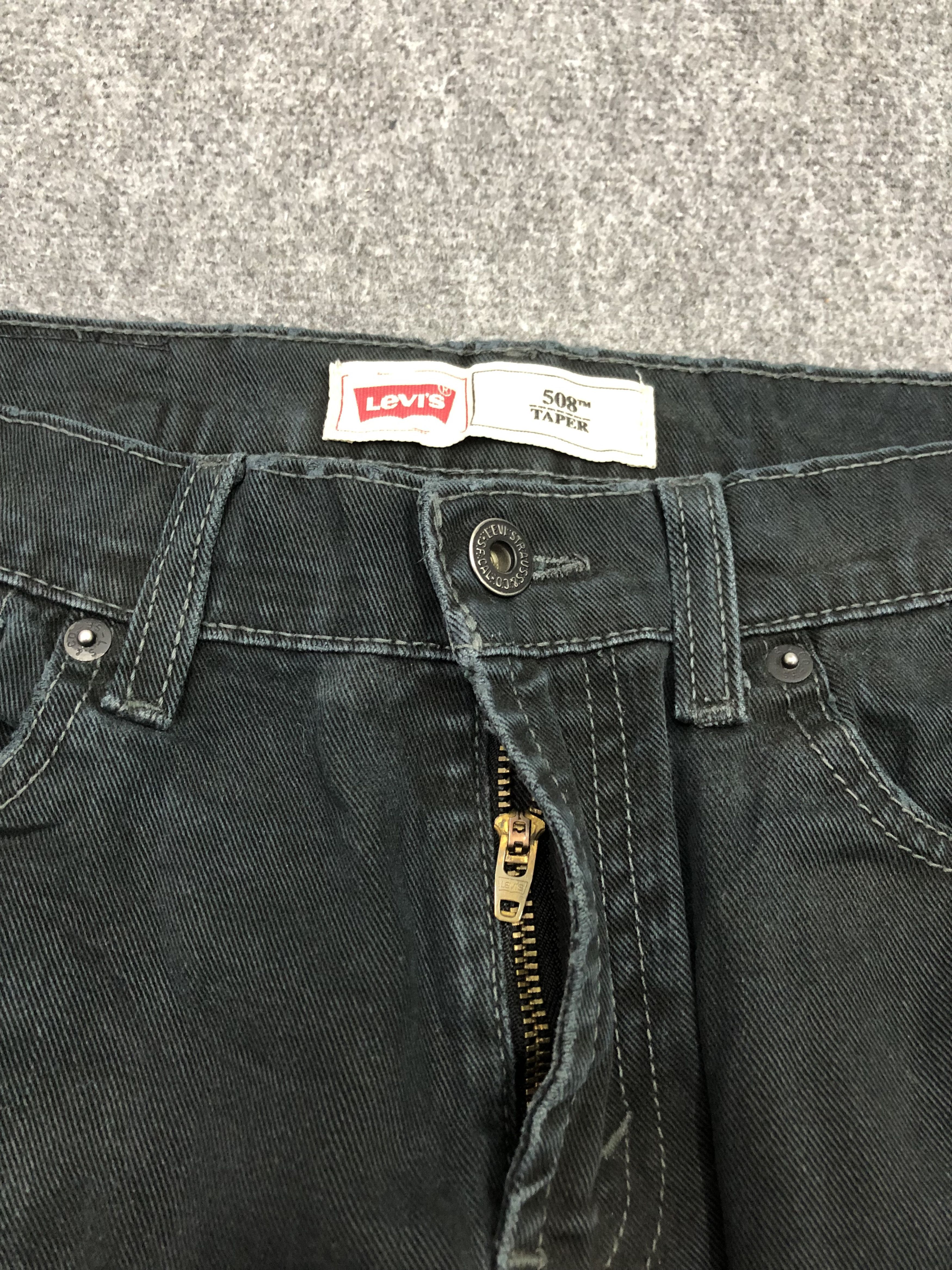 Levi's × Vintage Vintage Levis 508 Faded Black Jeans Size US 30 / EU 46 - 12 Thumbnail