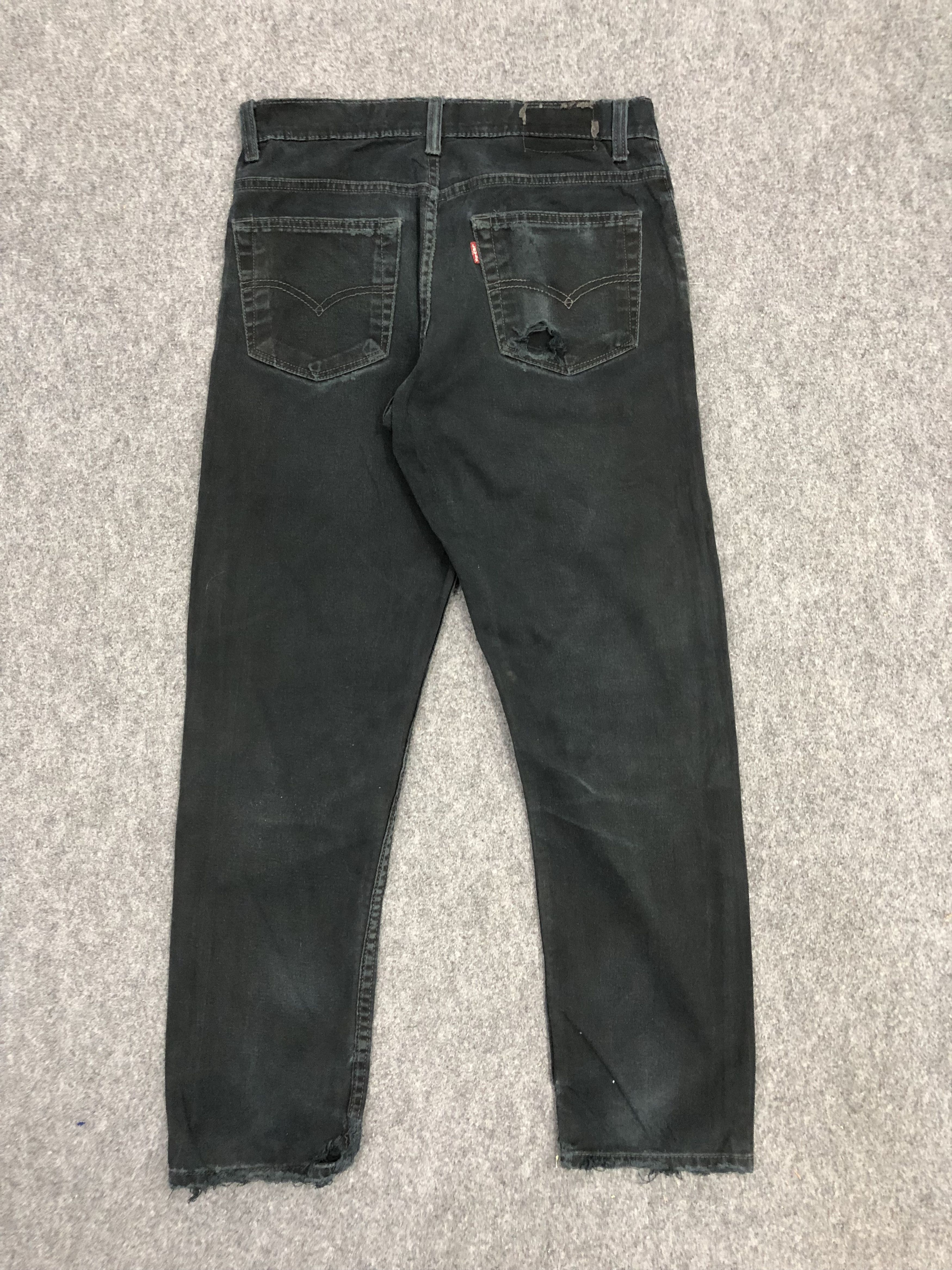 Levi's × Vintage Vintage Levis 508 Faded Black Jeans Size US 30 / EU 46 - 3 Thumbnail